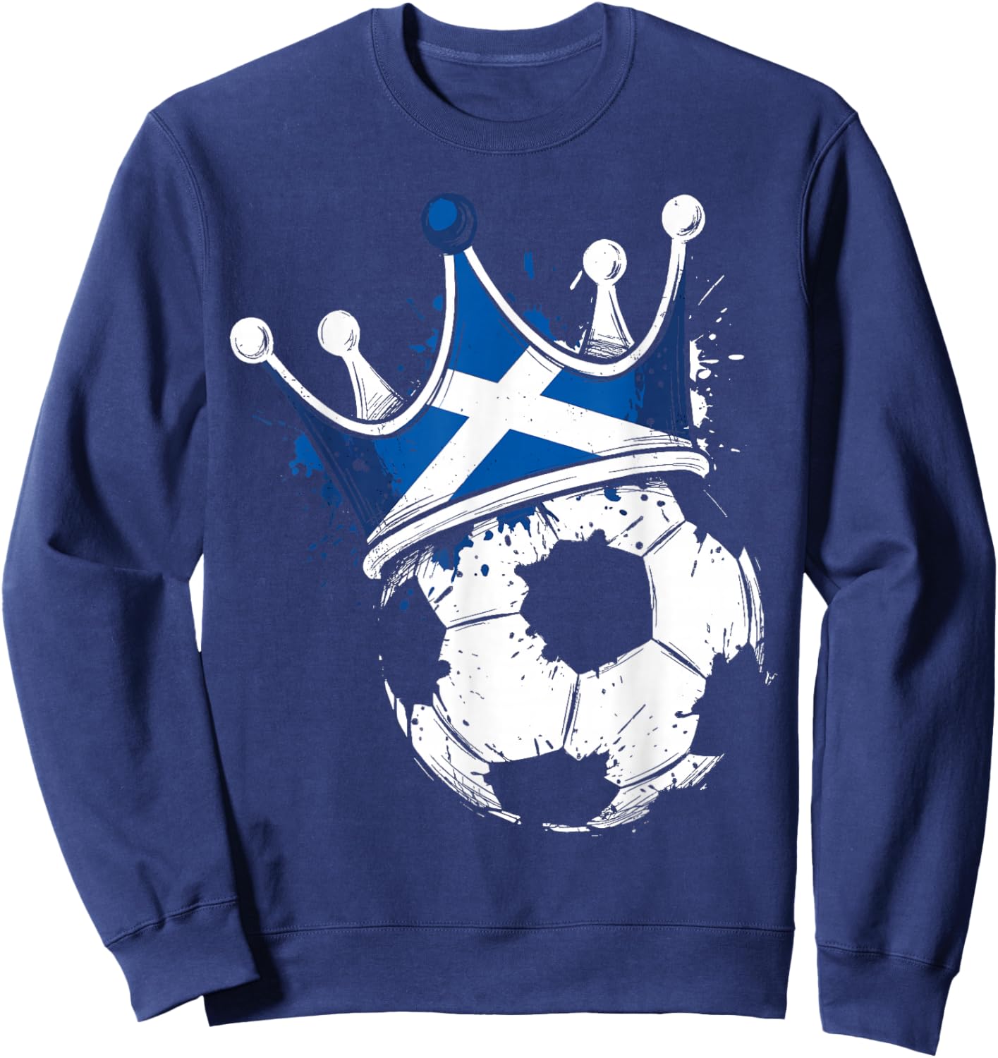 Scottish Flag Novelty Scotland Sweatshirt - Sweatshirt | Navy