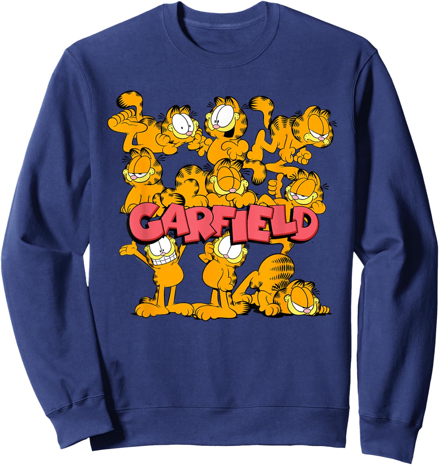 Garfield Multiple Poses Sweatshirt - Sweatshirt | Navy