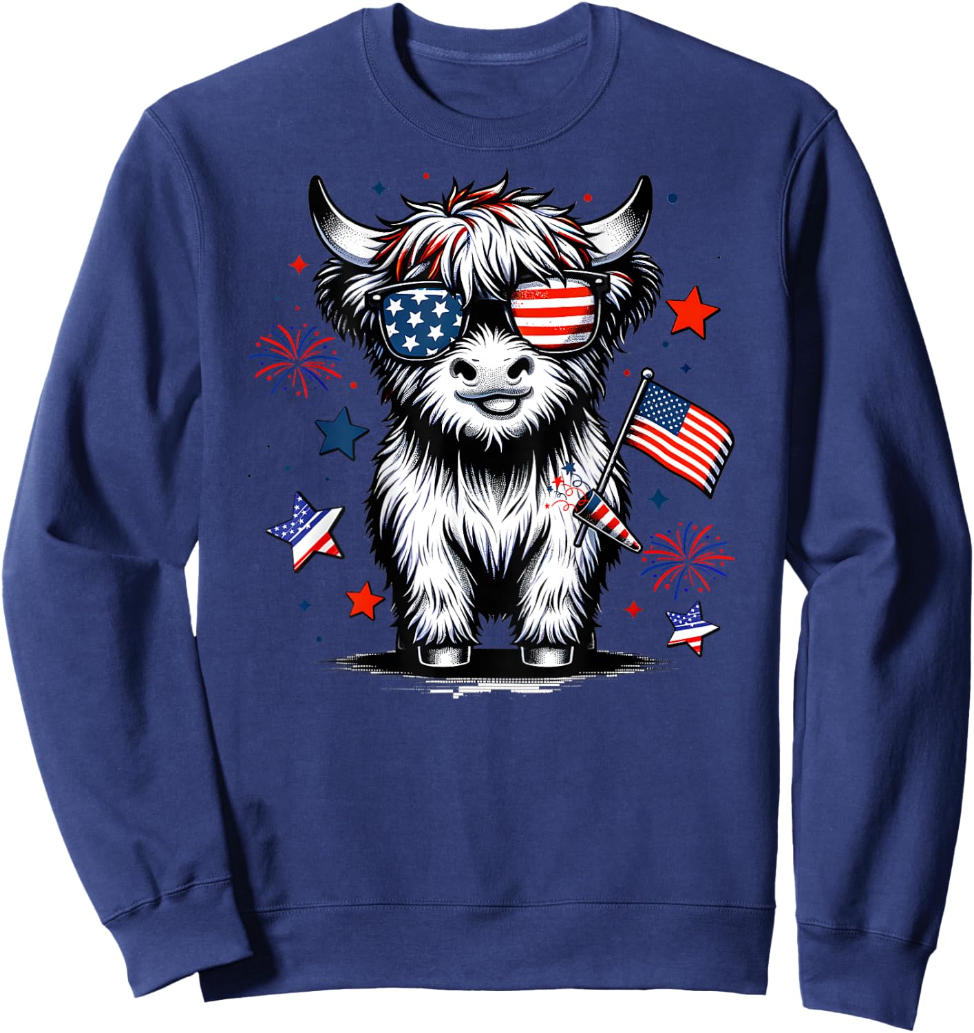 4th July Heifer Sweatshirt - Sweatshirt | Navy