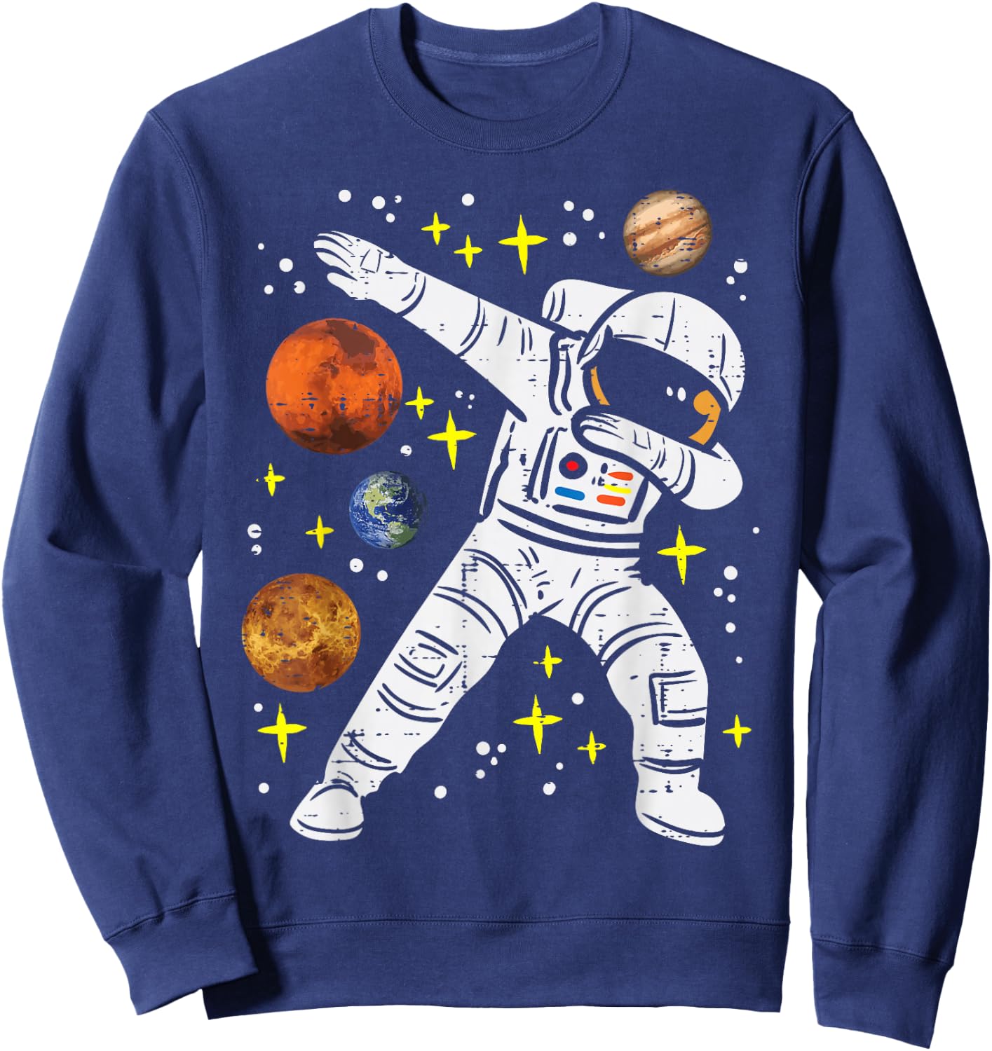 Astronaut Dab Space Spaceman Galaxy Toddler Boys Kids Teen Sweatshirt - Sweatshirt | Navy