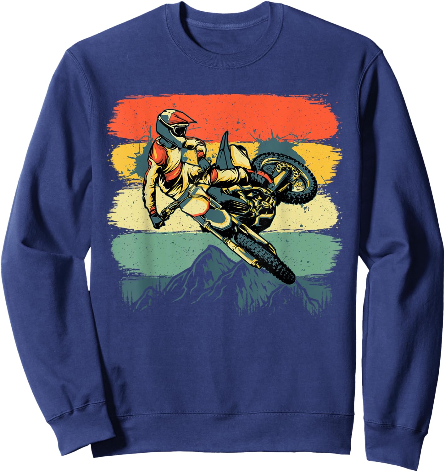 Funny Dirt Bike Women Kids Dirtbike Motorbike Lovers Sweatshirt - Sweatshirt | Navy