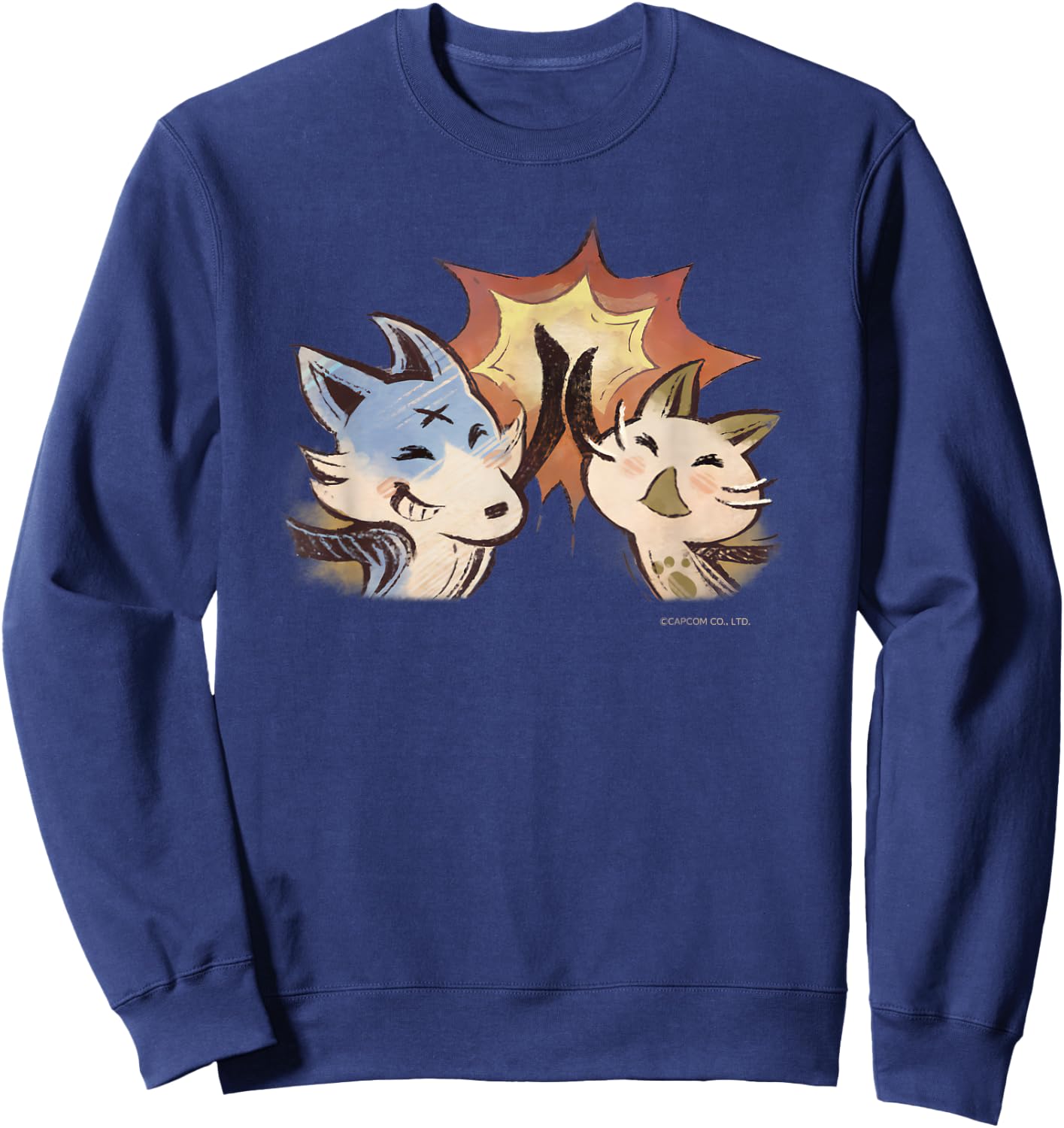 Monster Hunter Rise: Sunbreak We did it! Sweatshirt - Sweatshirt | Navy