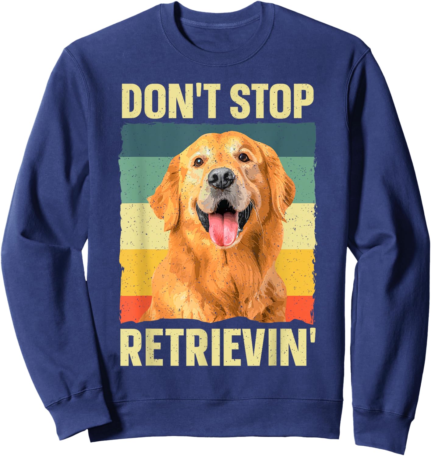 Golden Retriever Design Women Golden Retriever Lover Sweatshirt - Sweatshirt | Navy
