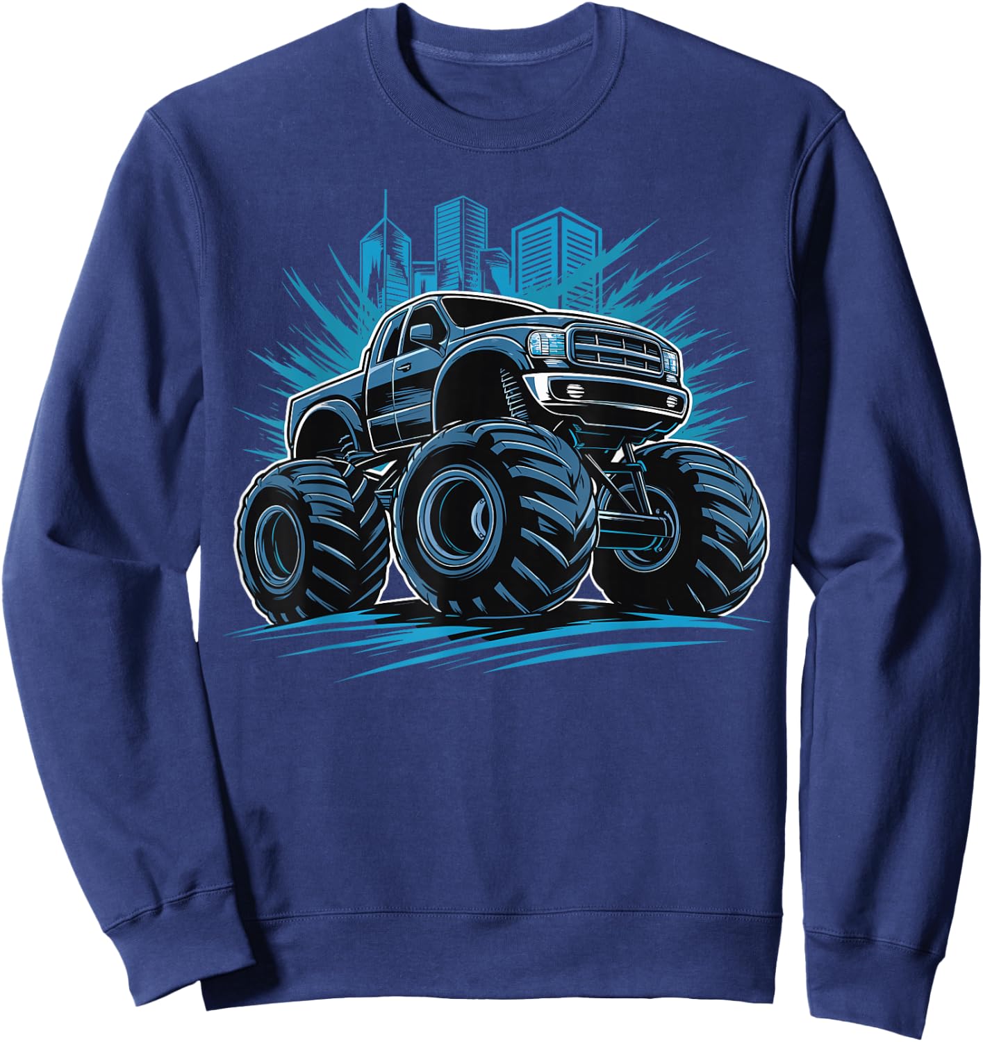 Monster Truck for toddlers Youth & Adults Sweatshirt - Sweatshirt | Navy