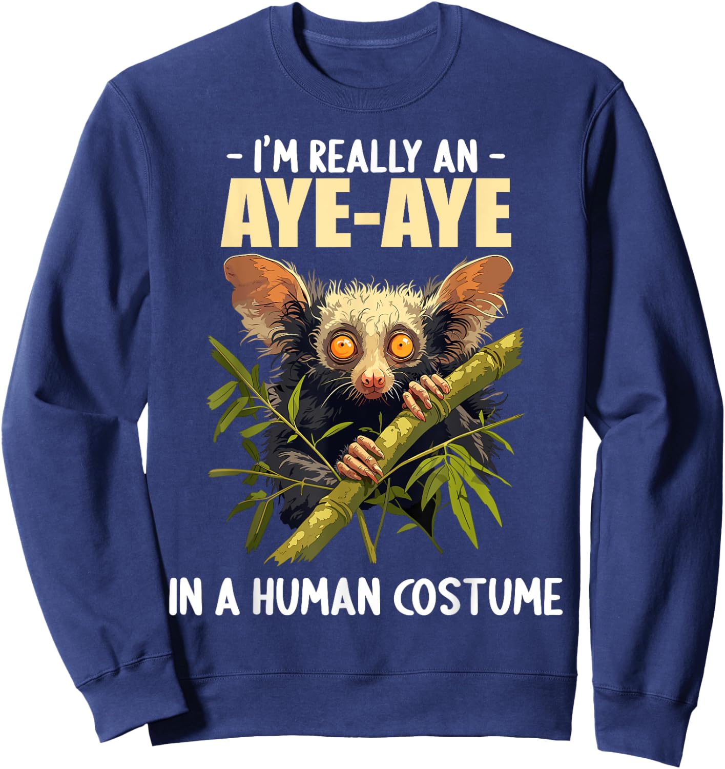 Aye-Ayes Lovers Aye-Aye Sweatshirt - Sweatshirt | Navy