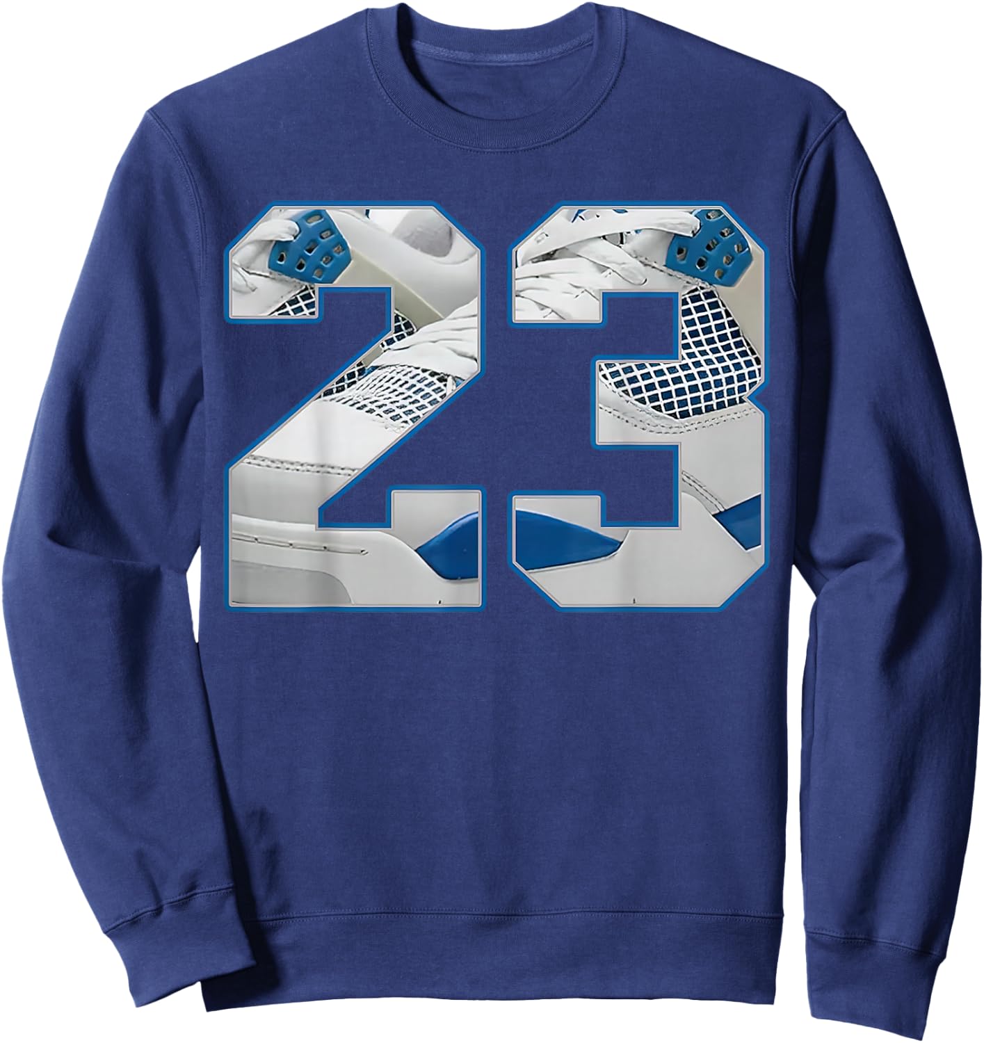 Number 23 Military Blue 4s Loser Lover Matching Sweatshirt - Sweatshirt | Navy