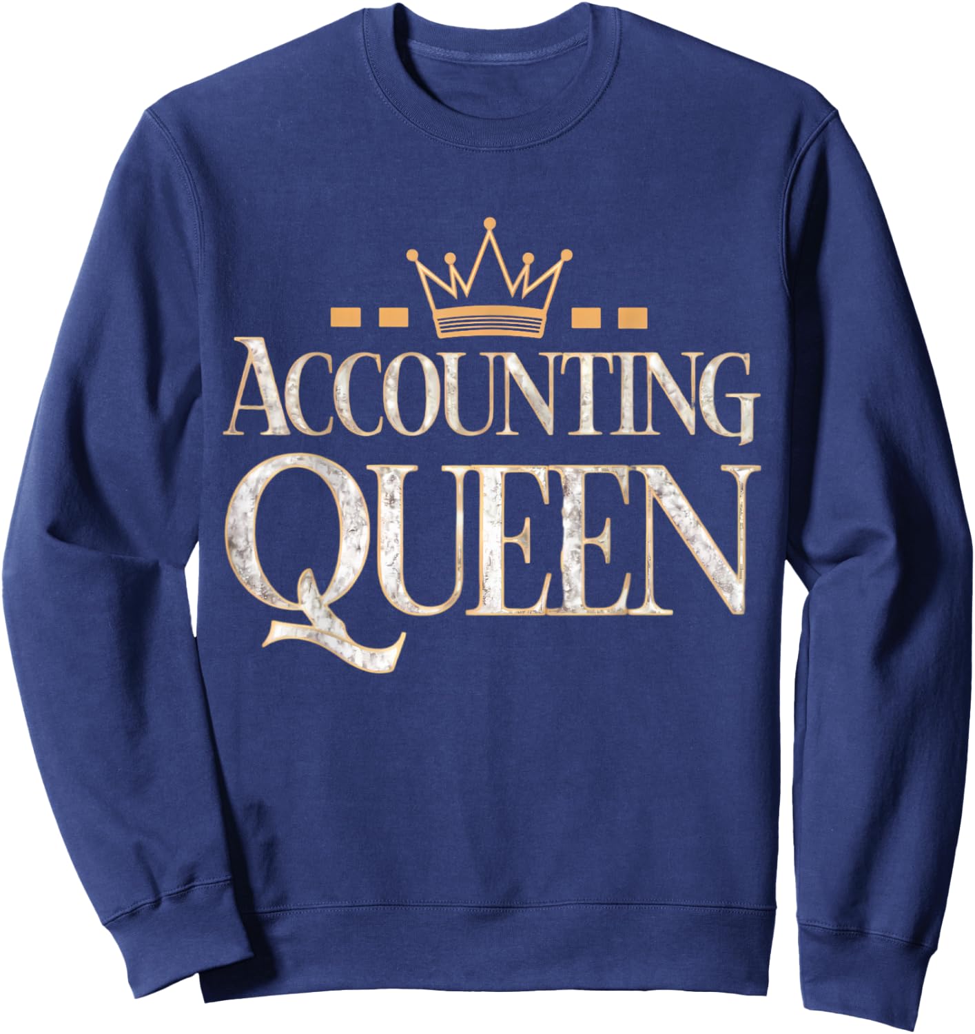 Accounting Queen Women Ladies Sweatshirt - Sweatshirt | Navy