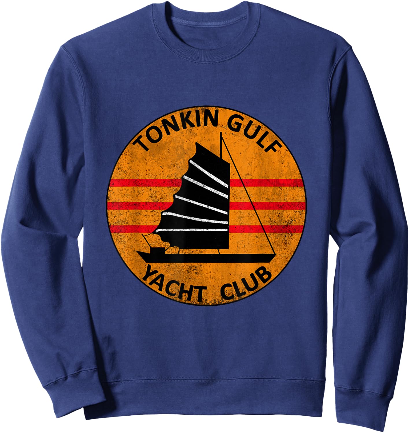 Tonkin Gulf Yacht Club 7th Fleet Vietnam Patch Tonkin Gulf Sweatshirt - Sweatshirt | Navy
