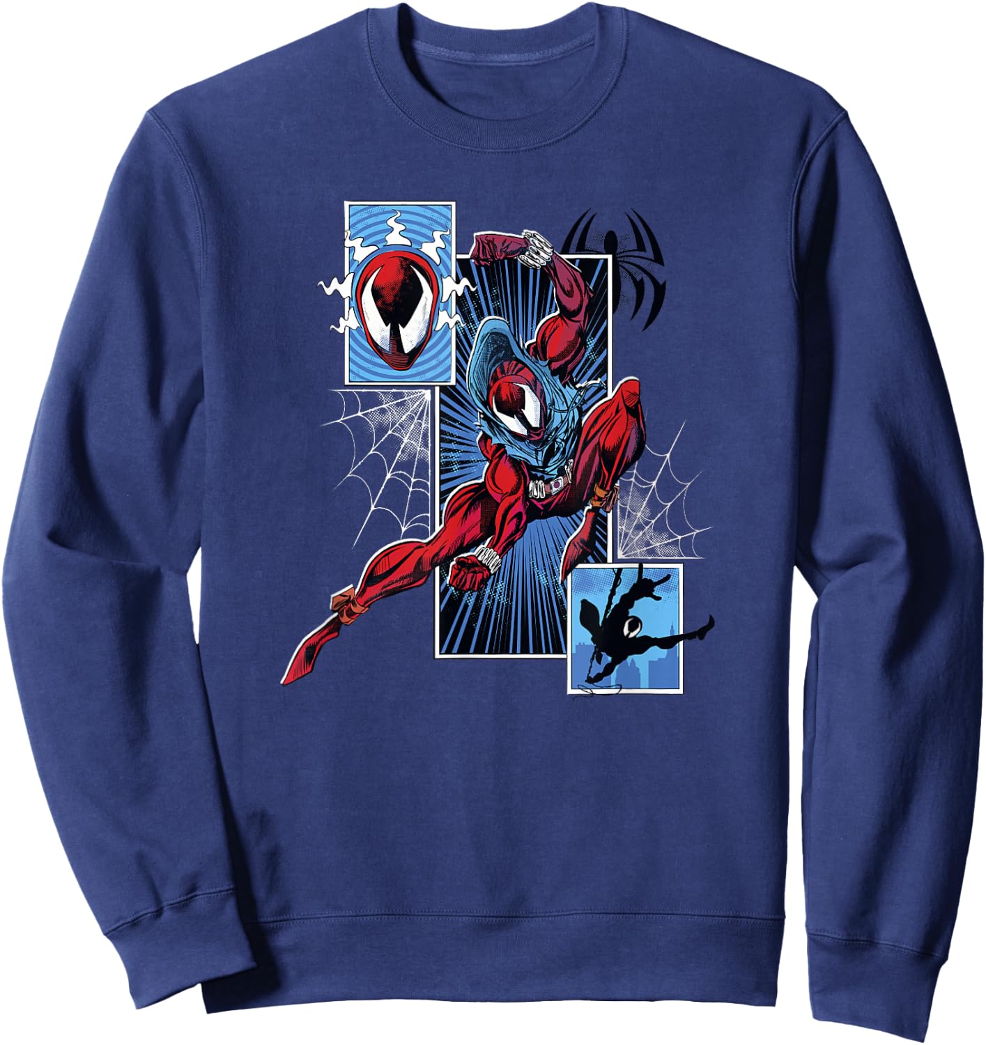 Marvel Spider-Man Across The Spider-Verse Part 1 Ben Panel Sweatshirt - Sweatshirt | Navy