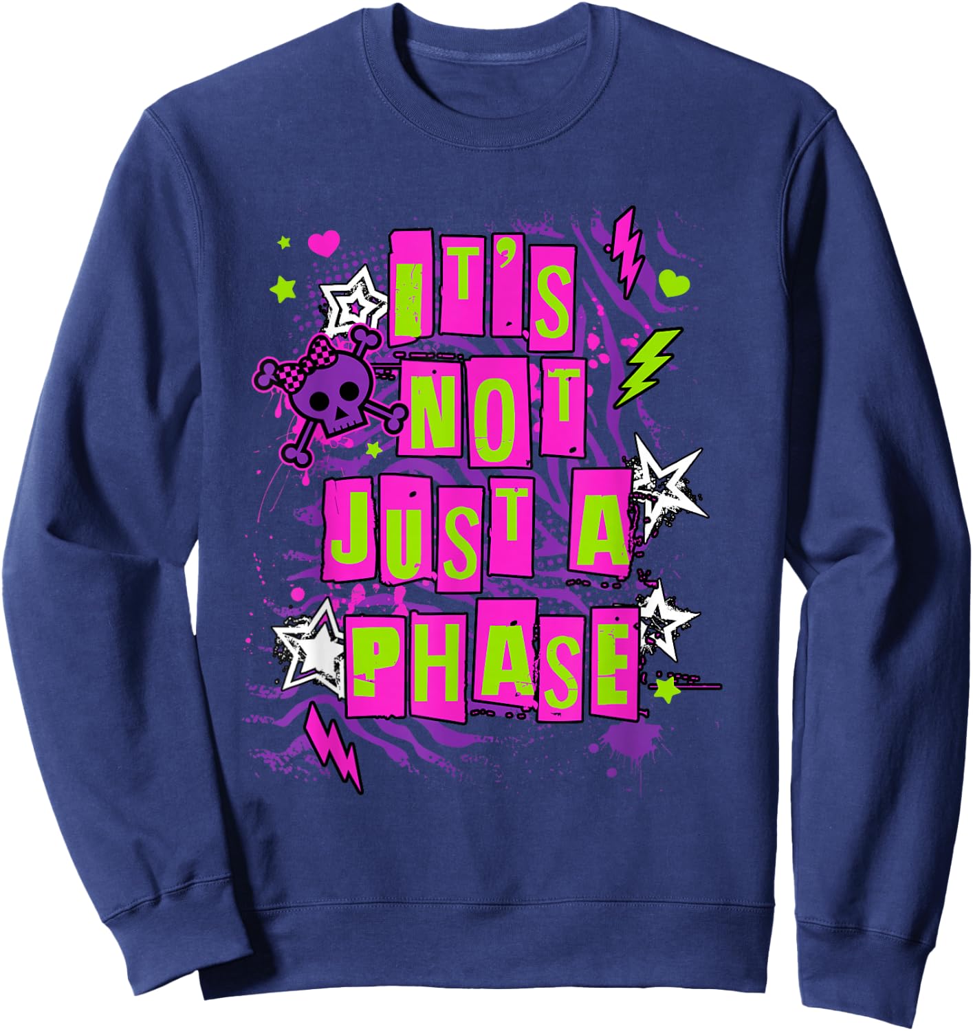 Ripple Junction It’s Not Just a Phase Scene Kid Sweatshirt - Sweatshirt | Navy