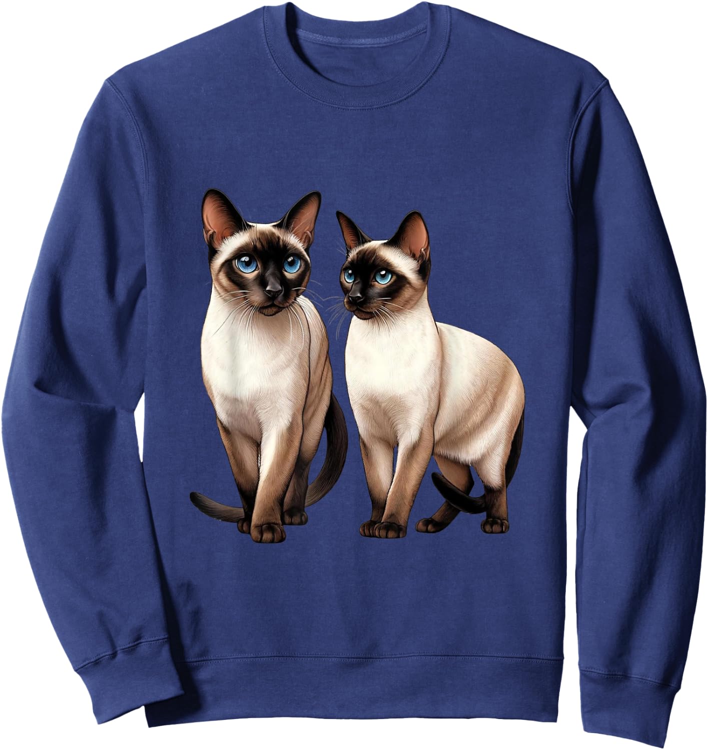 Siamese Cat Women Kids Sweatshirt - Sweatshirt | Navy