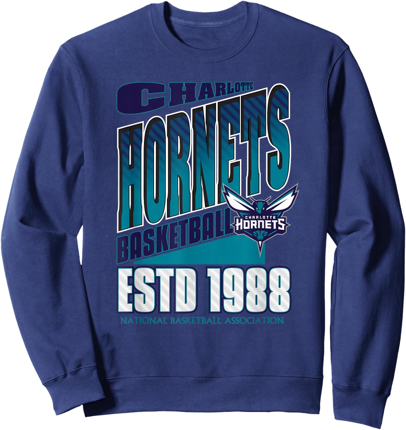Charlotte Hornets NBA Breakaway - Men's Black Small Sweatshirt - Sweatshirt | Navy