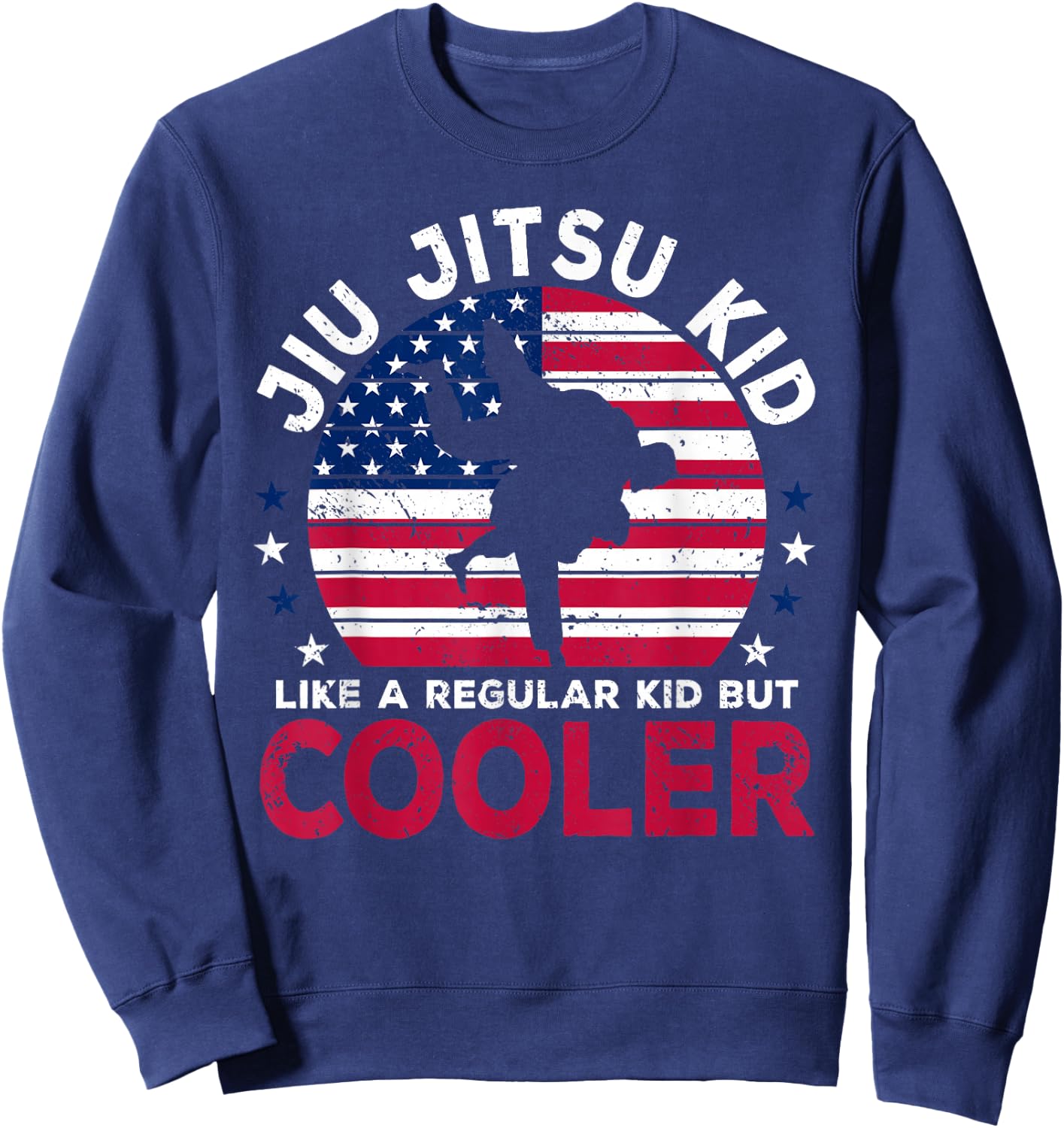 Jiu Jitsu Kid Martial Art Funny American Brazilian Jiu-Jitsu Sweatshirt - Sweatshirt | Navy