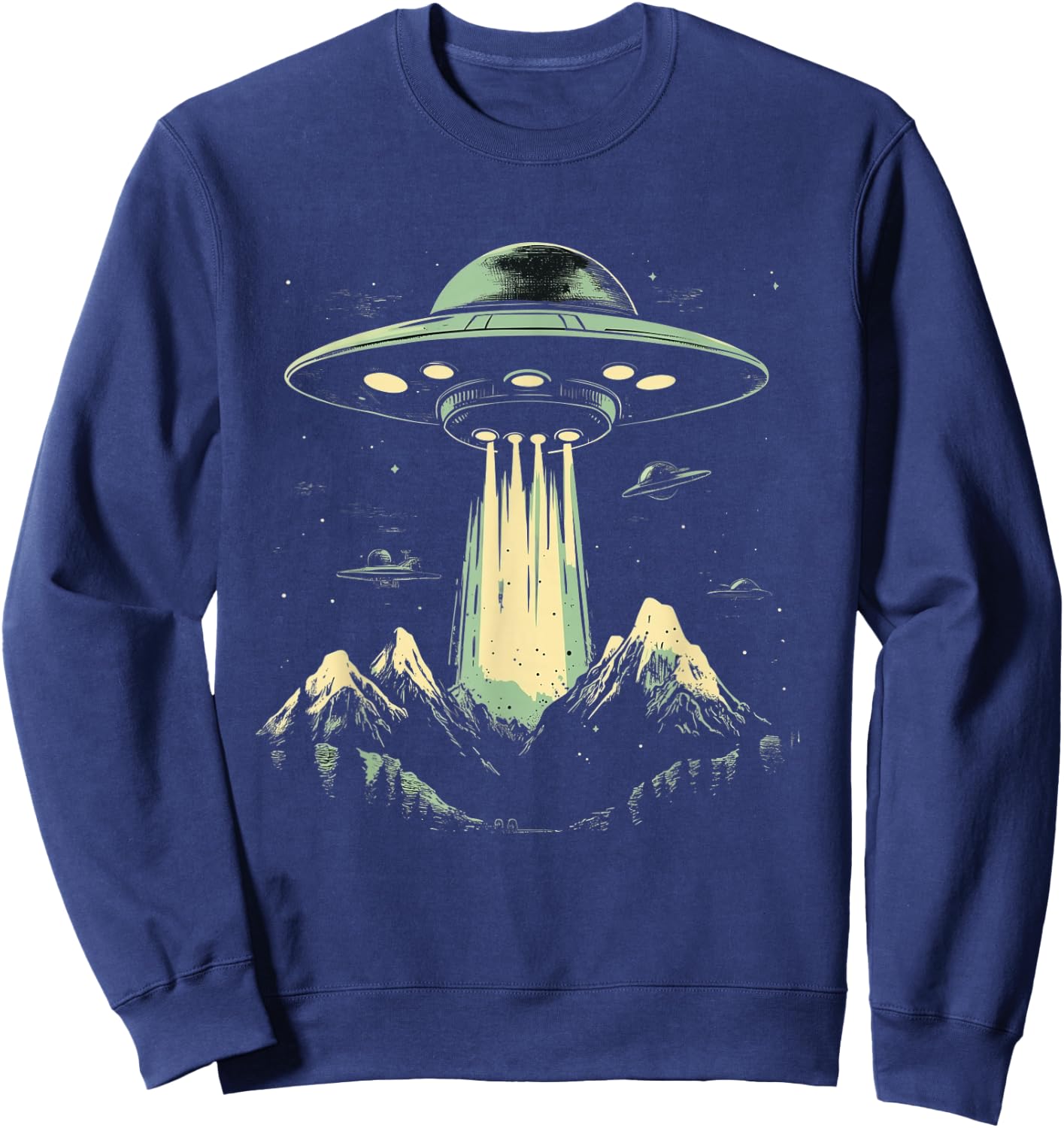 UFO Vintage Retro Pop Art Sweatshirt - Sweatshirt | Navy