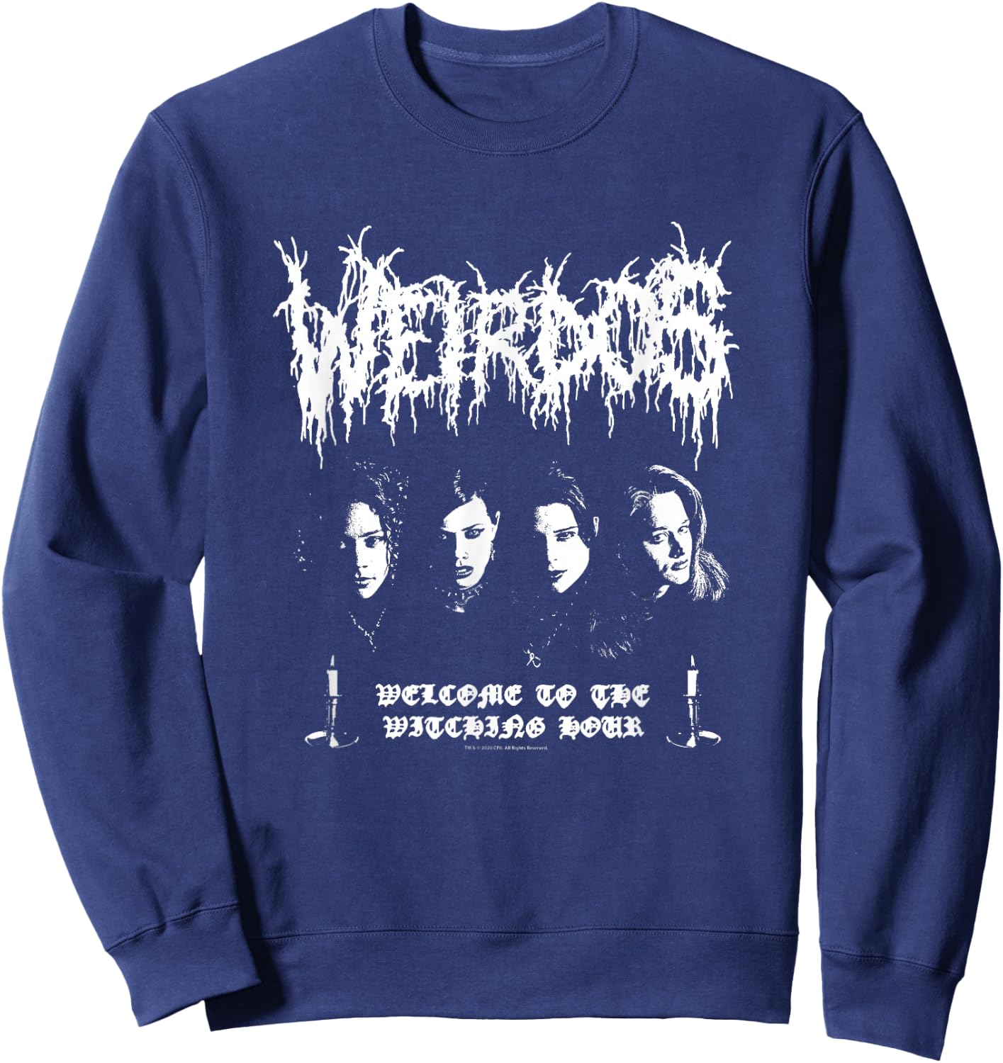 The Craft Weirdos Heavy Metal Logo 90's Witch Movie Sweatshirt - Sweatshirt | Navy
