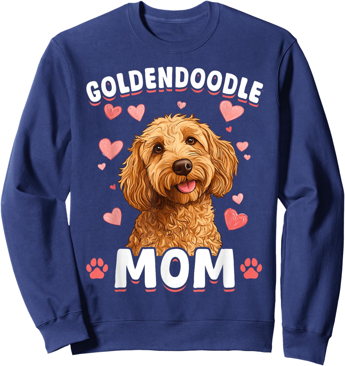 Goldendoodle Dog Breed Goldendoodle Mom Sweatshirt - Sweatshirt | Navy