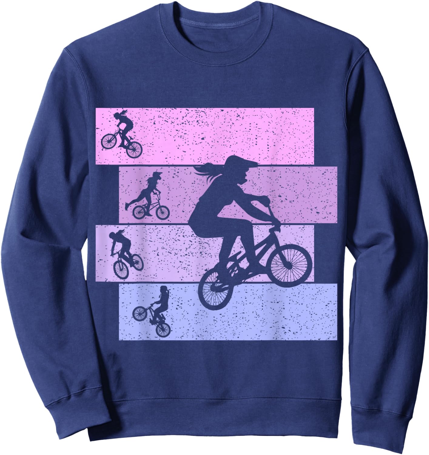 BMX Girls' Bike Children Women Sweatshirt - Sweatshirt | Navy