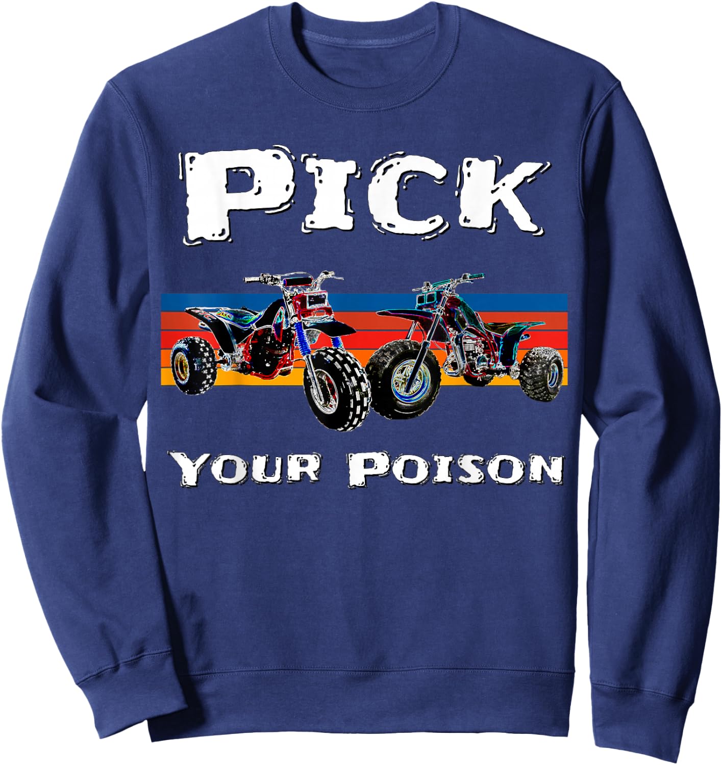 Vintage ATC ATV 3 Wheelers Sweatshirt - Sweatshirt | Navy