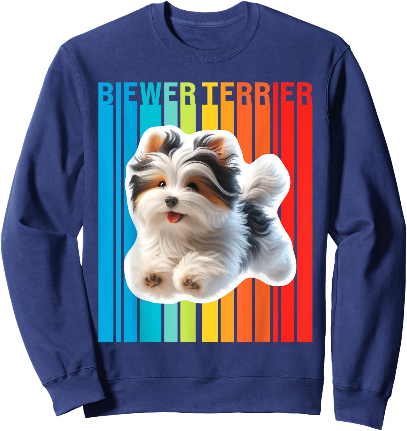 Colorful Biewer Terrier Sweatshirt - Sweatshirt | Navy