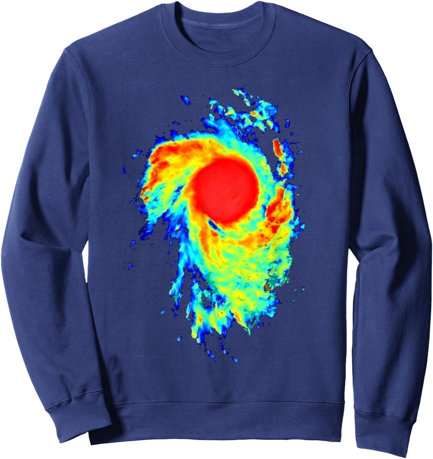Meteorologist Art Women Weather Radar Meteorology Sweatshirt - Sweatshirt | Navy