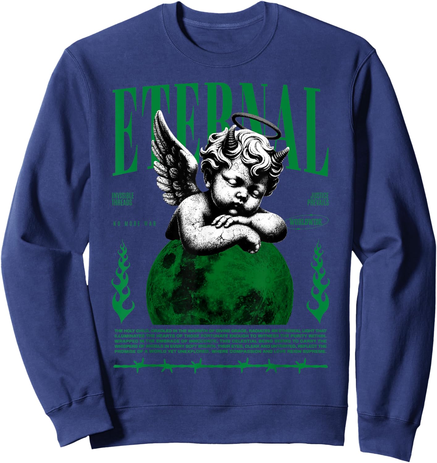 Eternal Lucky Green 5s Matching Women Sweatshirt - Sweatshirt | Navy