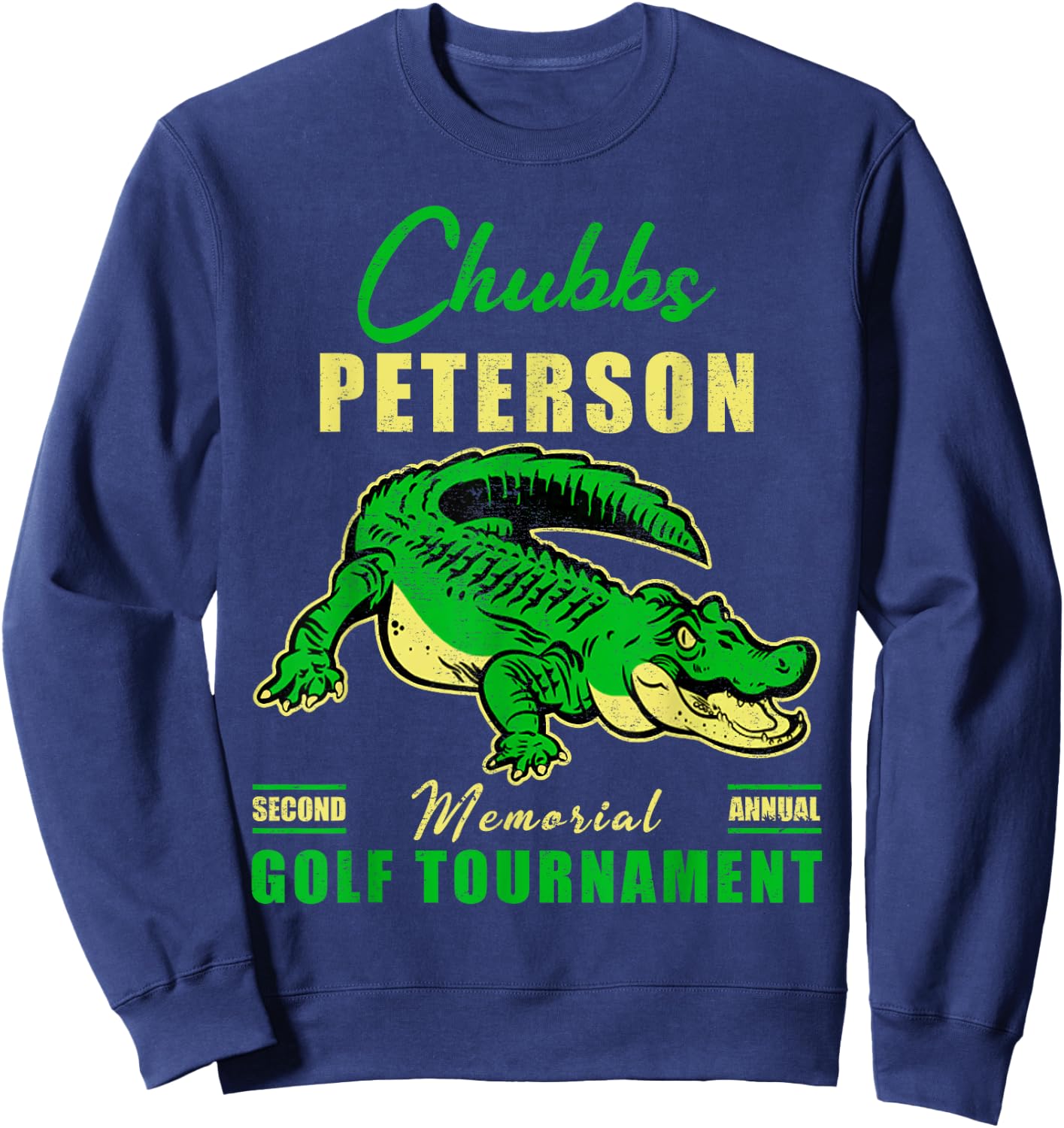 Chubbs Funny Animal Vintage Sports Movies Awesome Golfs Sweatshirt - Sweatshirt | Navy