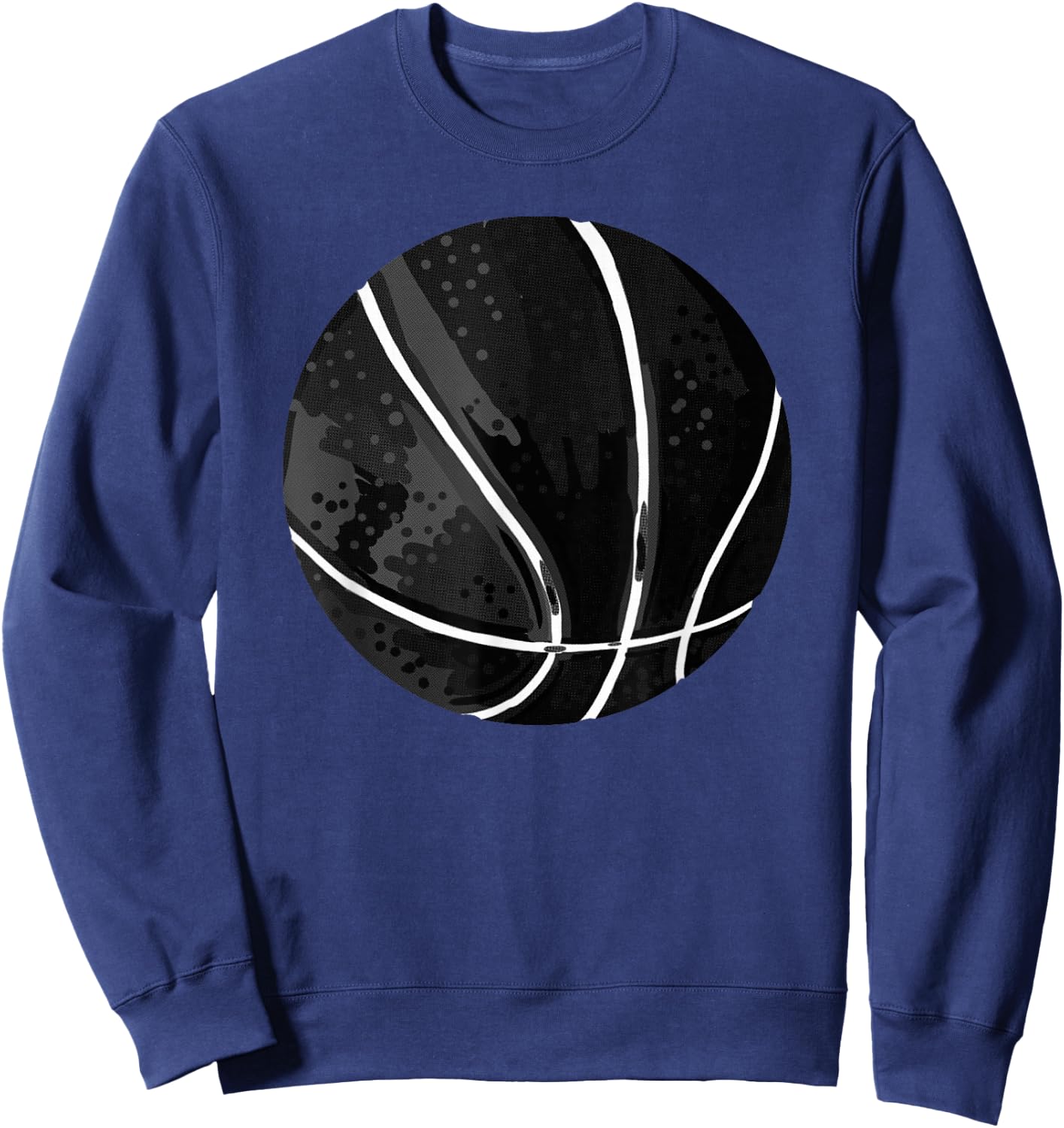 Black Basketball Cool Hobby Sports Ball Player Coach Gift Sweatshirt - Sweatshirt | Navy