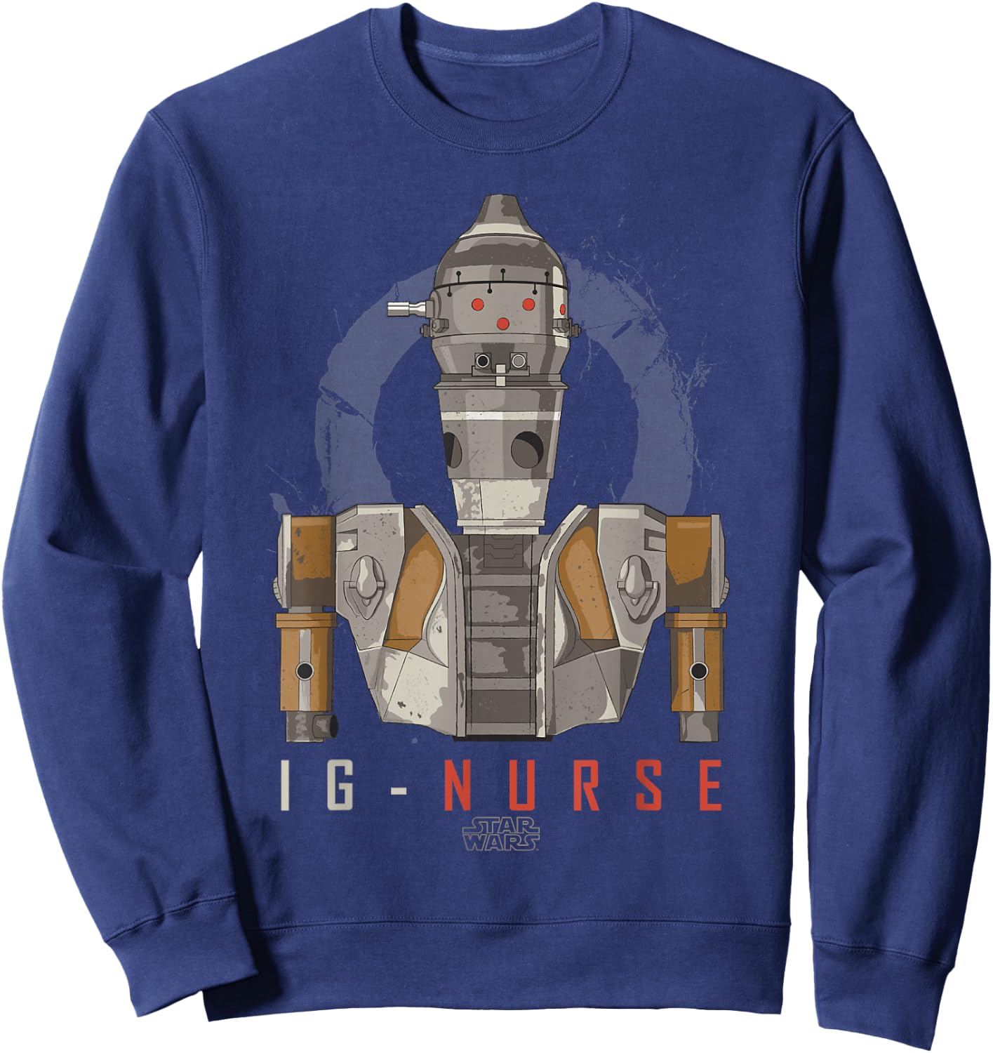 Star Wars The Mandalorian IG-11 Nurse Droid Portrait Sweatshirt - Sweatshirt | Navy