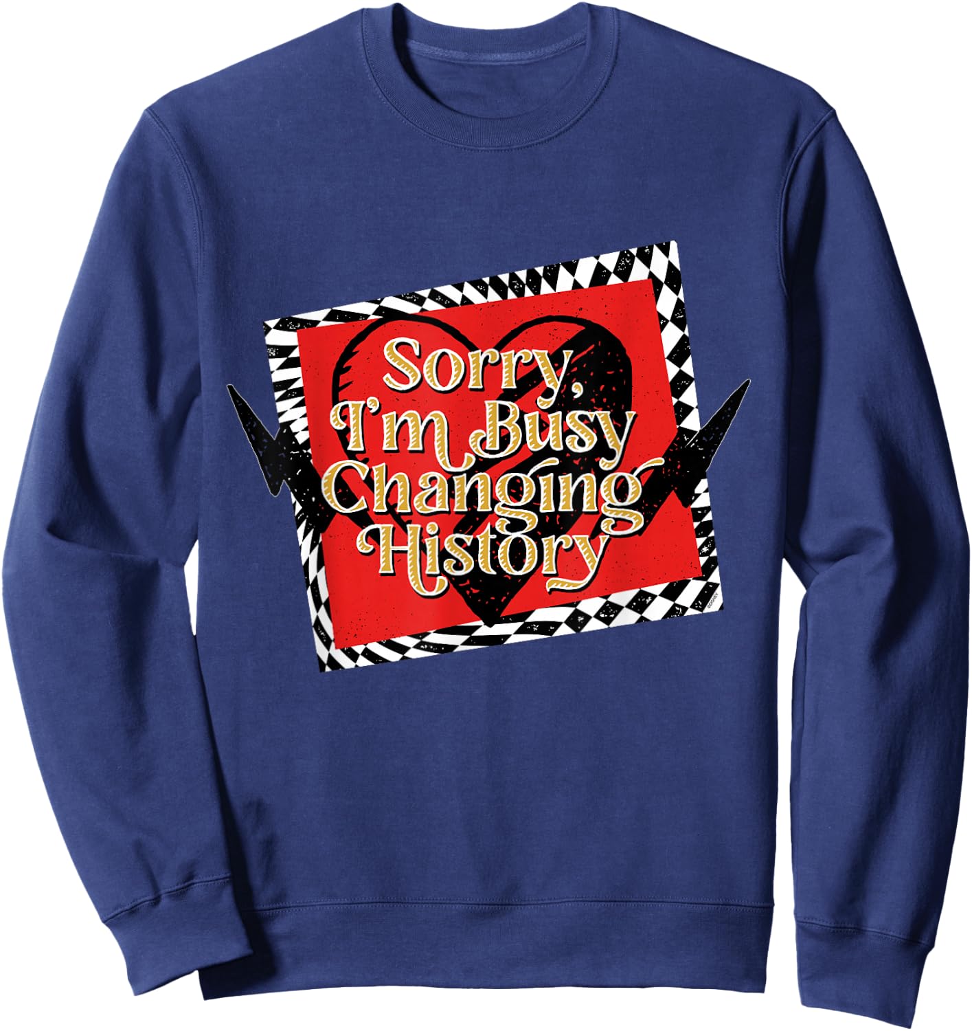 Disney Descendants 4: The Rise of Red Busy Changing History Sweatshirt - Sweatshirt | Navy