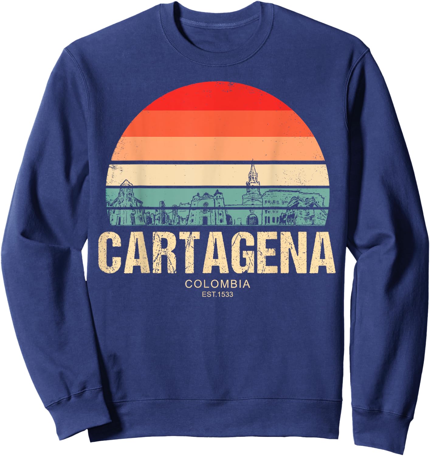 Cartagena Colombia Sweatshirt - Sweatshirt | Navy