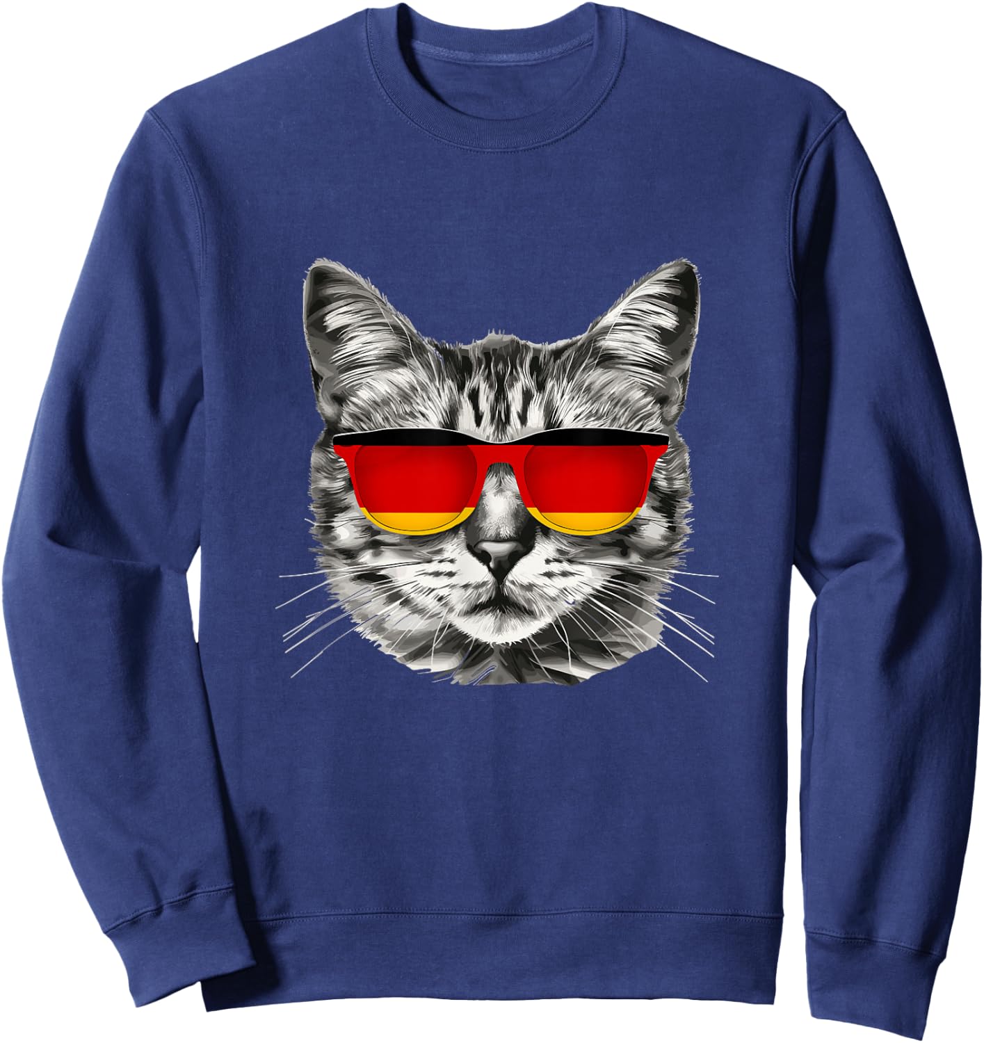 German Flag Cat Owner Souvenirs Products Kitten Germany Sweatshirt - Sweatshirt | Navy