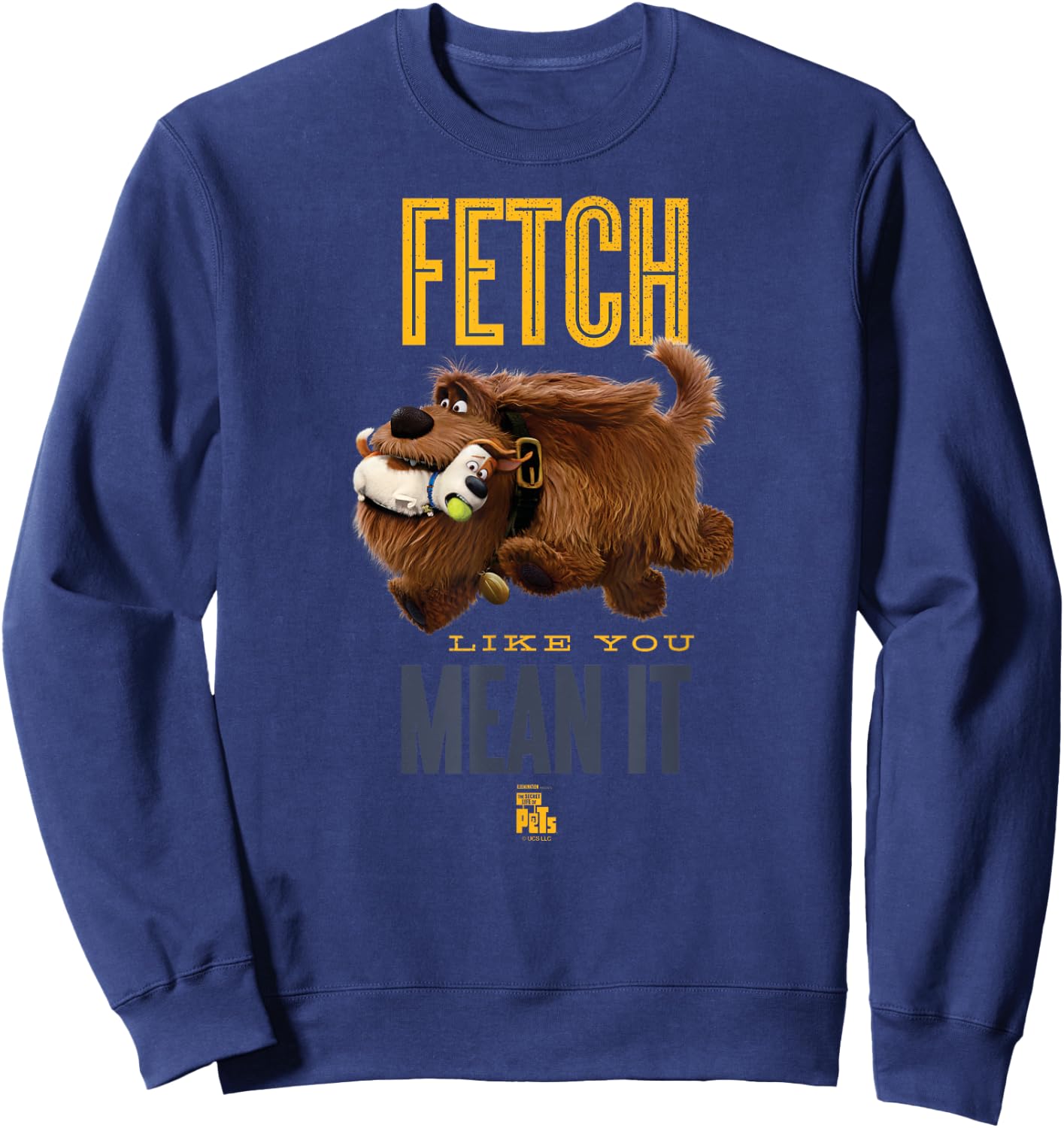 The Secret Life of Pets Duke Fetch Like You Mean It Sweatshirt - Sweatshirt | Navy