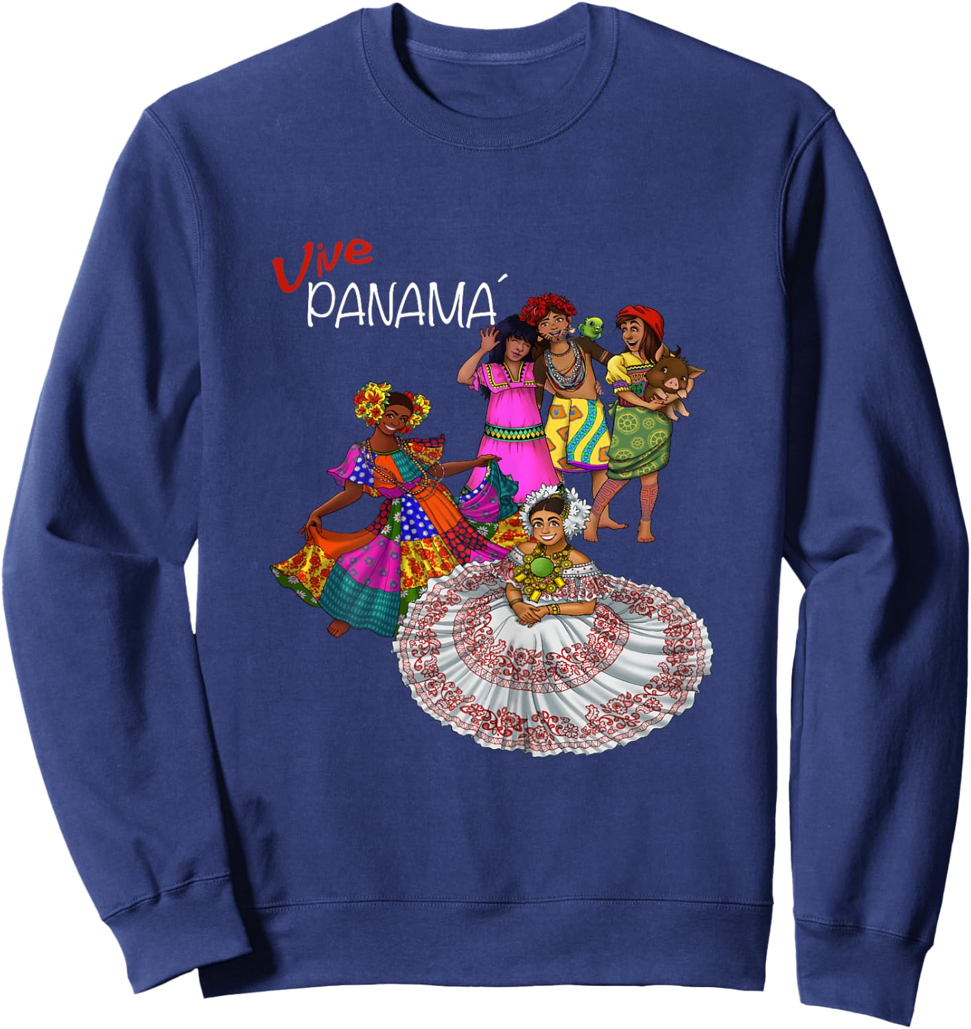 Panamanian Pride and Heritage Sweatshirt - Sweatshirt | Navy
