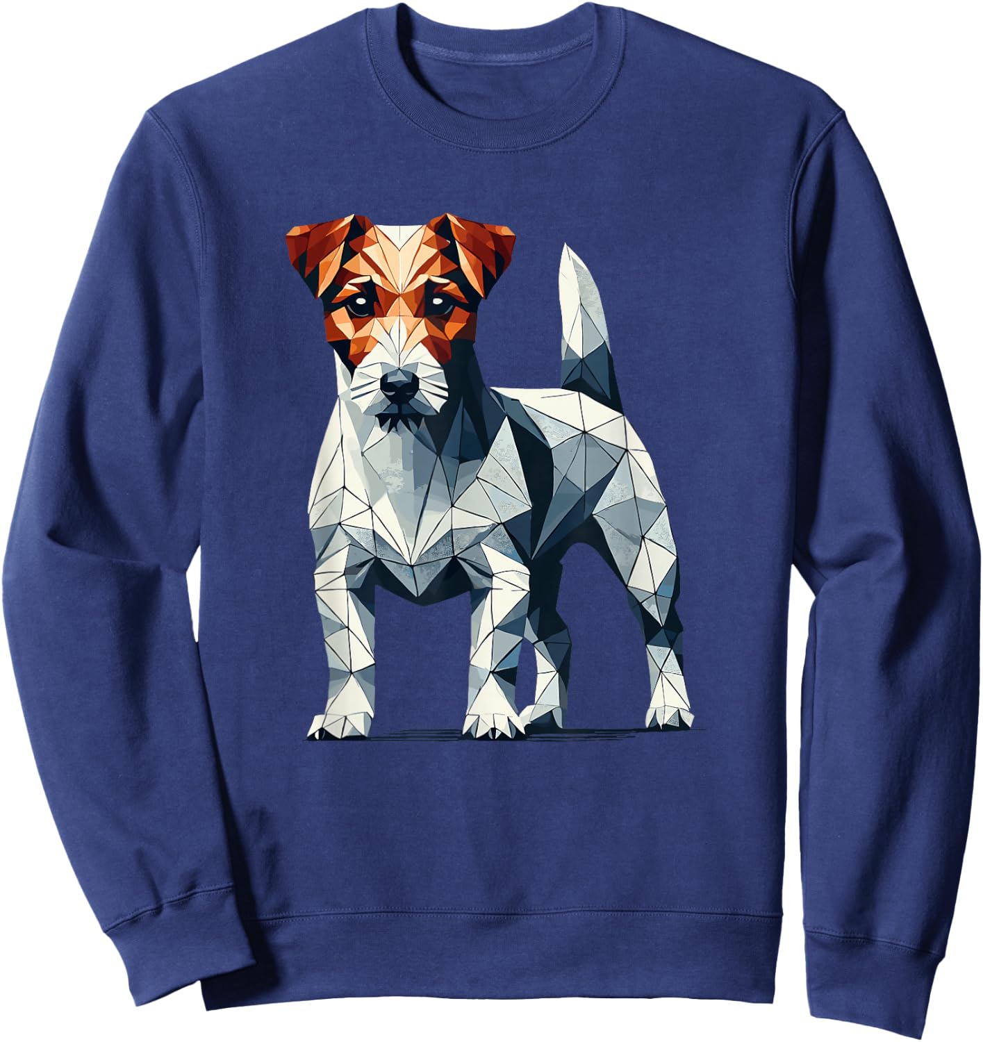 Geometric Art Jack Russell Terrier Jack Russells Sweatshirt - Sweatshirt | Navy