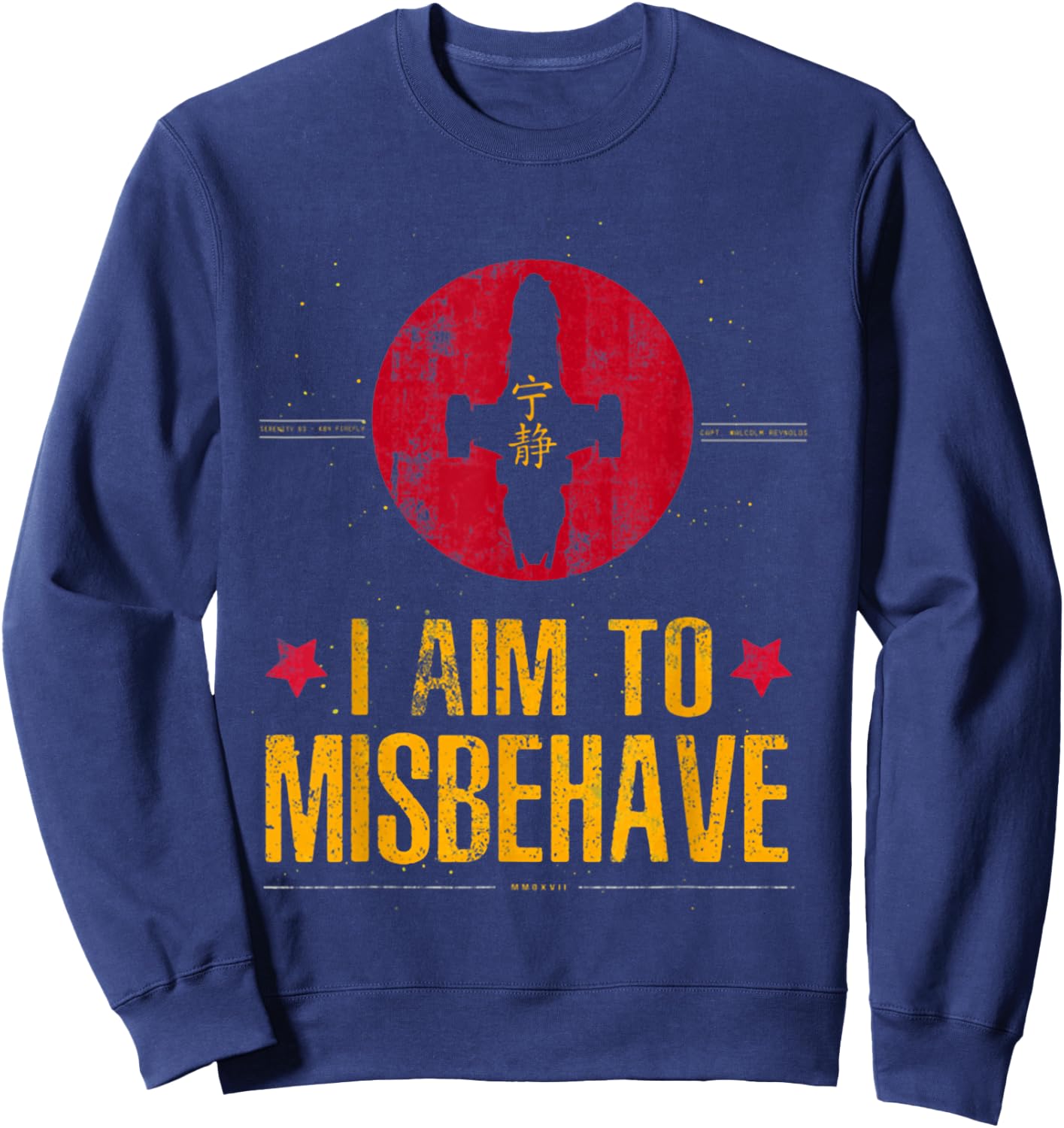I Aim To Misbehave Sweatshirt - Sweatshirt | Navy