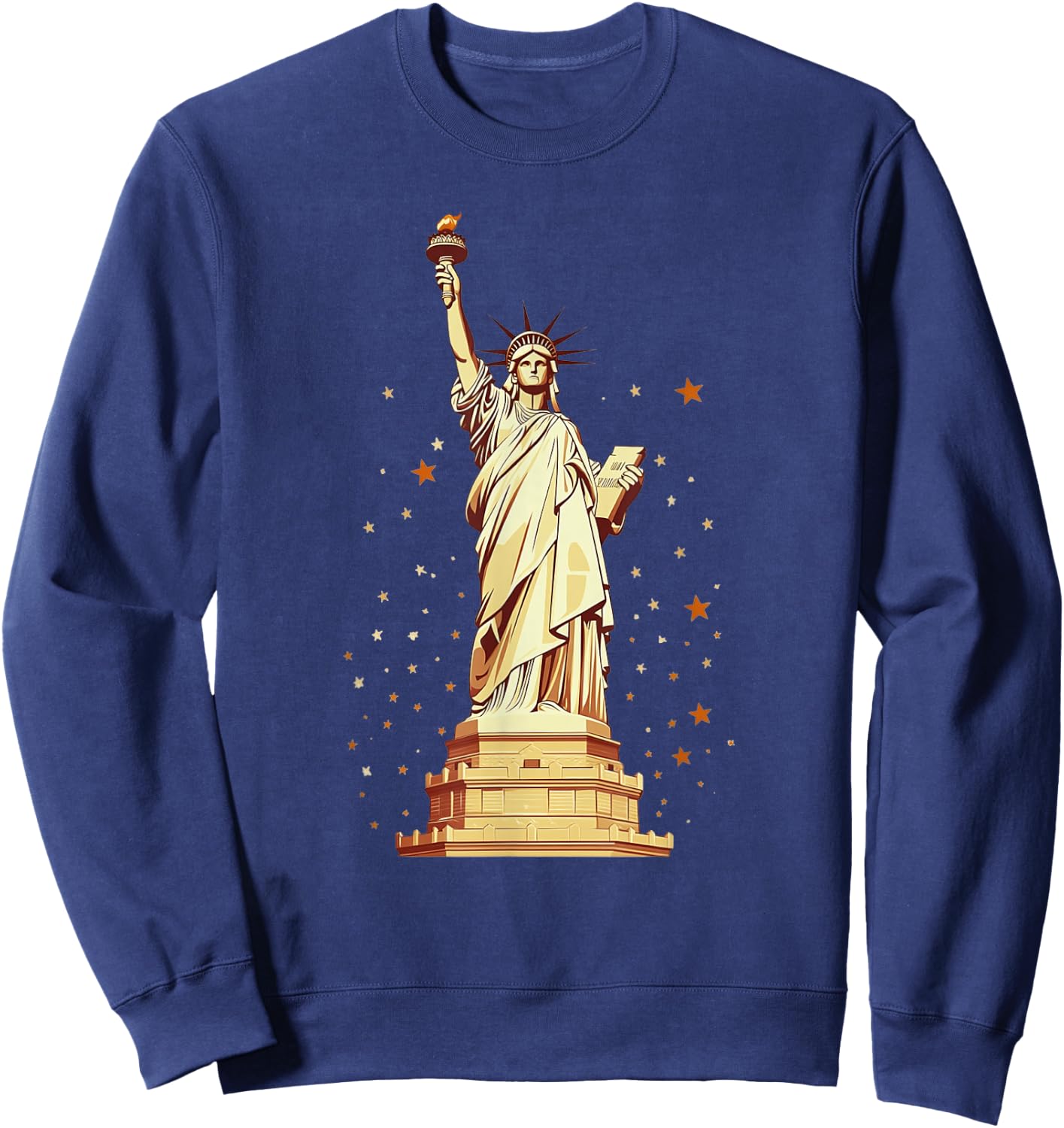 Statue Of Liberty American Pride Sweatshirt - Sweatshirt | Navy