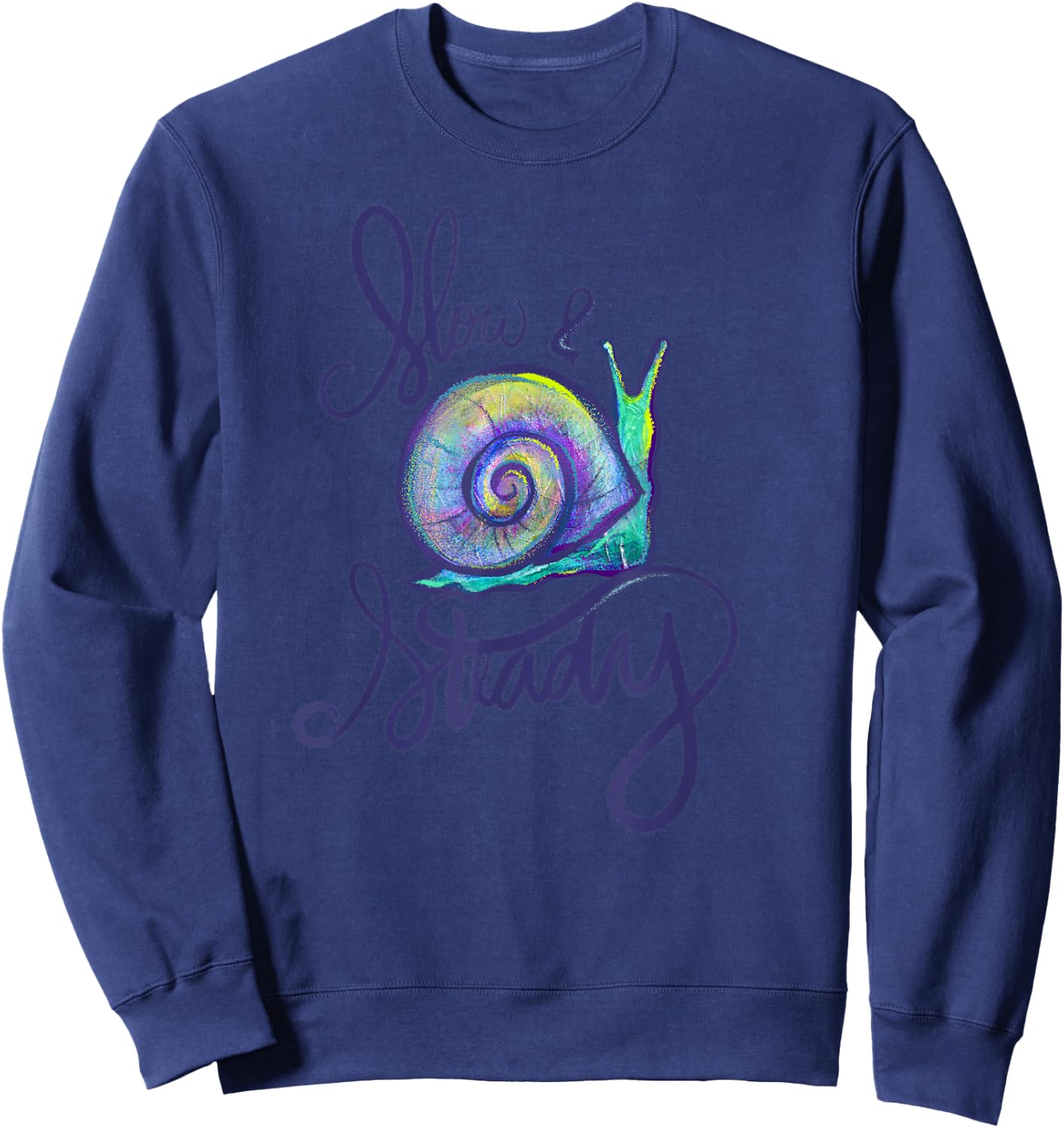 Slow and Steady Snail Sweatshirt - Sweatshirt | Navy