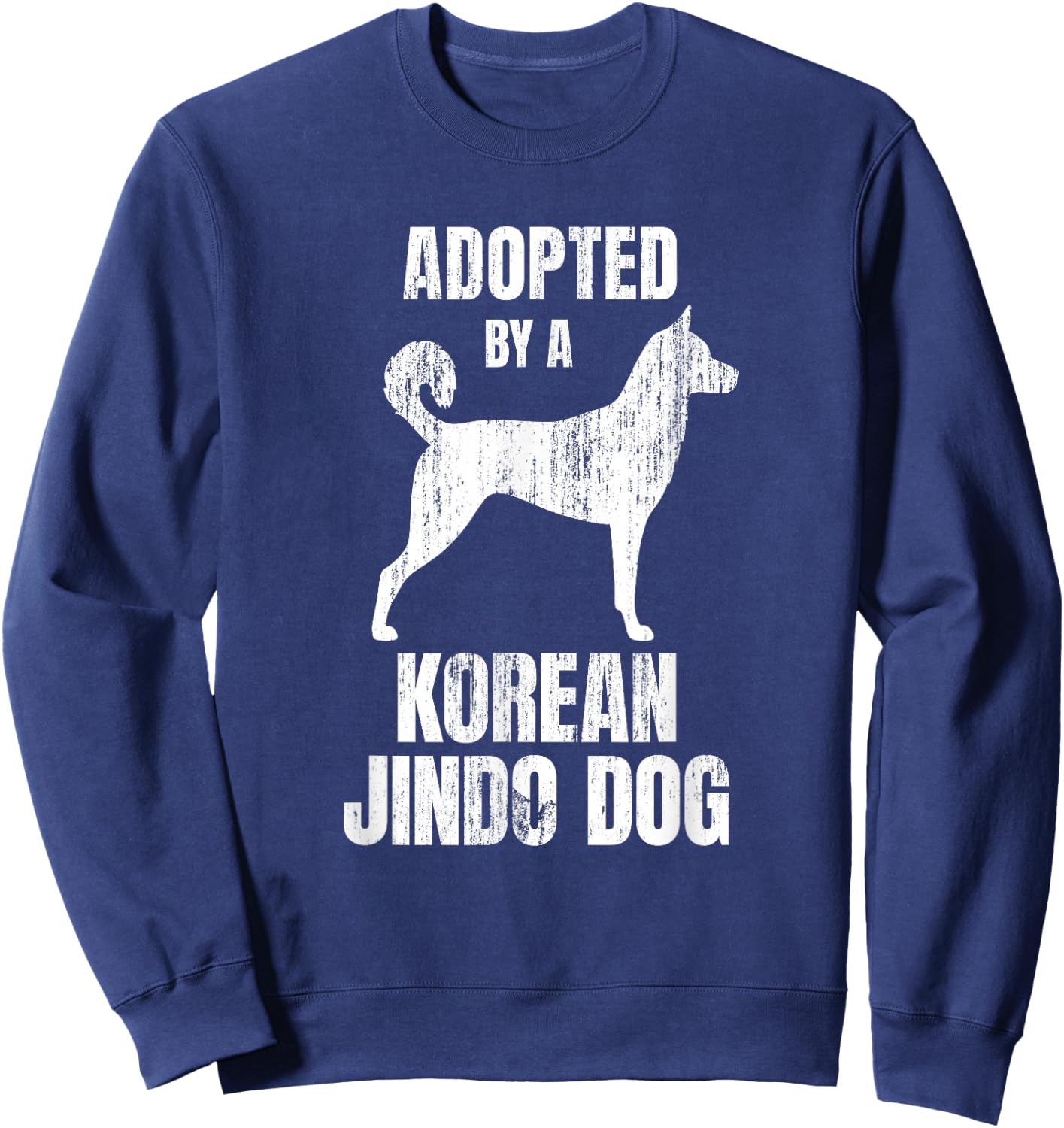 Korean Jindo - Funny Dog Lover Sweatshirt - Sweatshirt | Navy