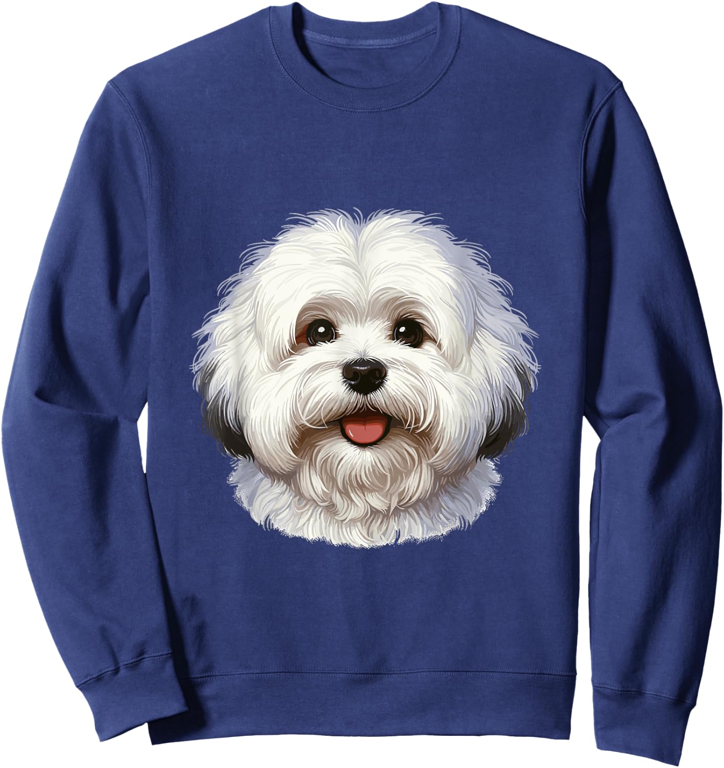 Dog Face - Coton de Tulear Sweatshirt - Sweatshirt | Navy