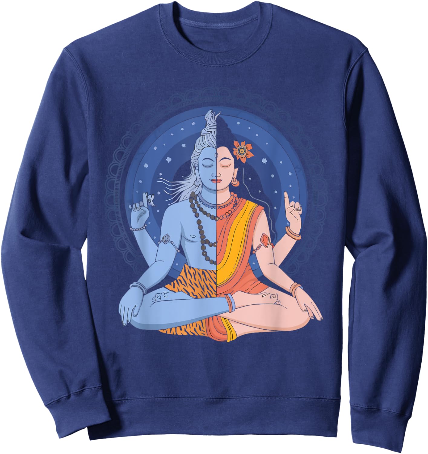 Maha Shivratri Hinduism Hindu Gods Lord Shiva Sweatshirt - Sweatshirt | Navy