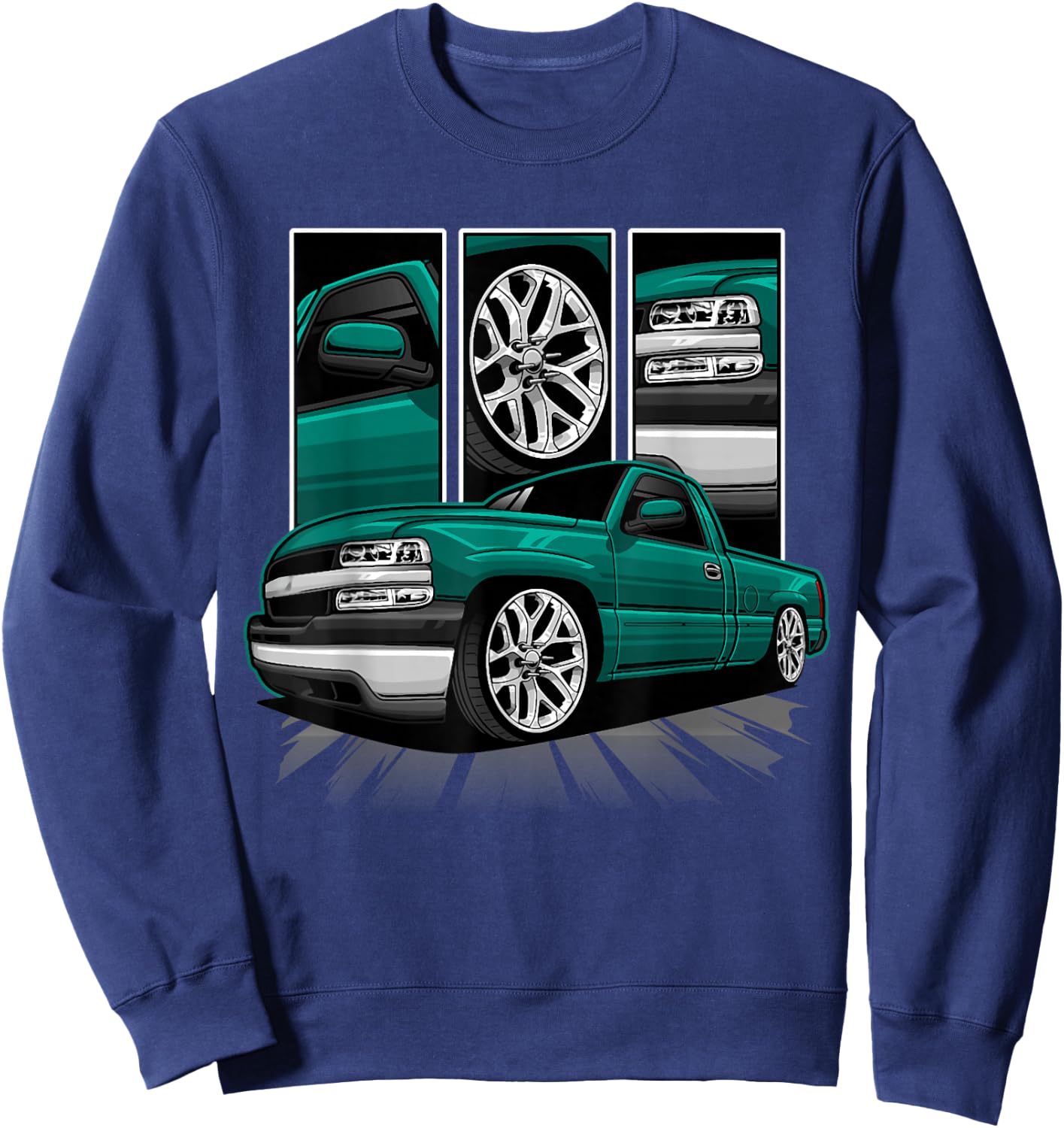 GMT800 1500 Truck 90S K1500 C1500 GMT400 Sweatshirt - Sweatshirt | Navy