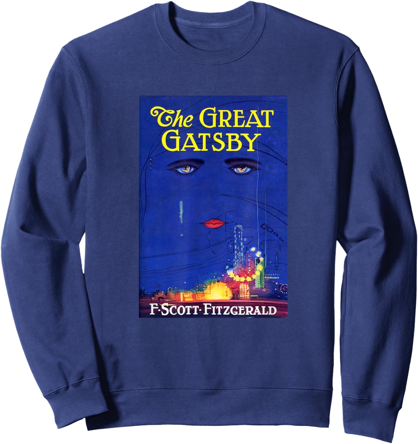 The Great Gatsby , Small, Black Sweatshirt - Sweatshirt | Navy