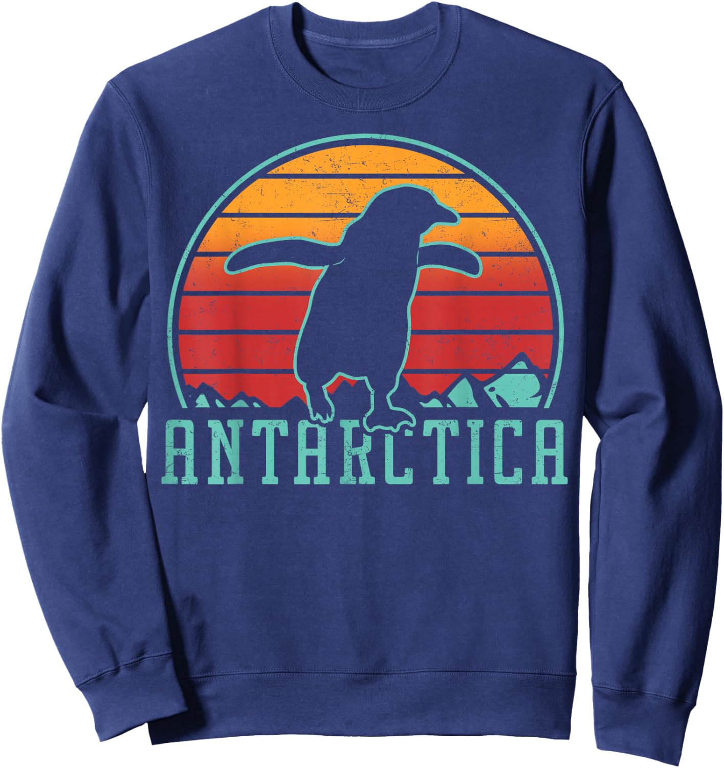 Antarctica Continent - Penguin - Penguins South Pole Sweatshirt - Sweatshirt | Navy