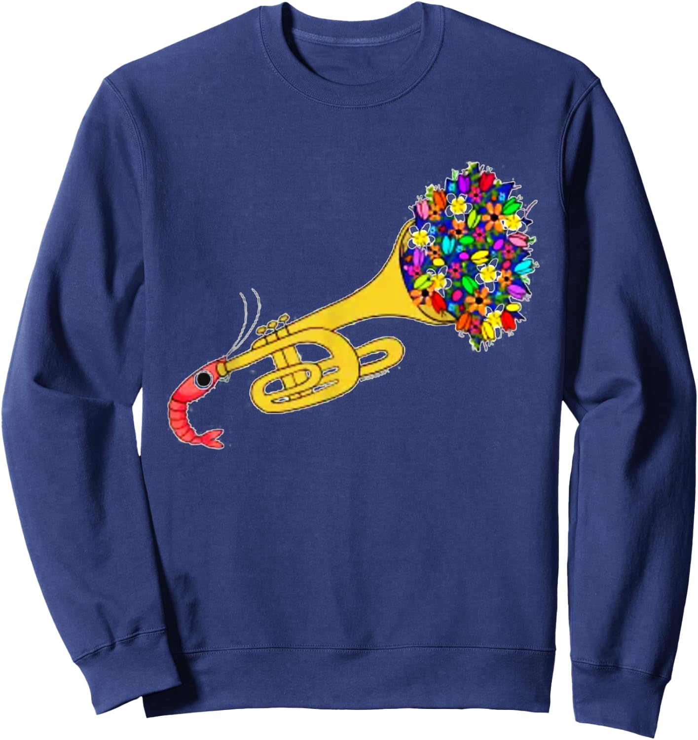 Trumpet Shrimp Sweatshirt - Sweatshirt | Navy