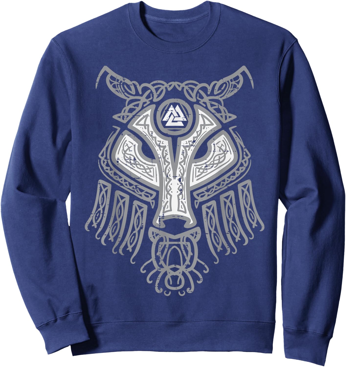 Viking Fenrir Wolf Odin Symbol Norse Mythology Men Women Kid Sweatshirt - Sweatshirt | Navy