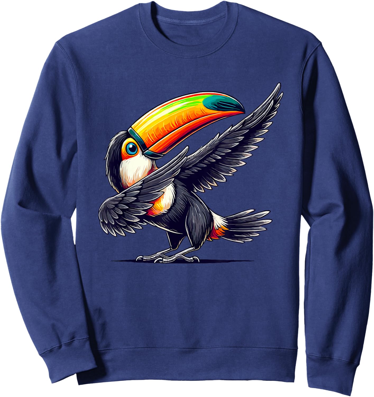 Toucan Dabbing | Tropical Bird, For Kids & Cute Toucan Sweatshirt - Sweatshirt | Navy
