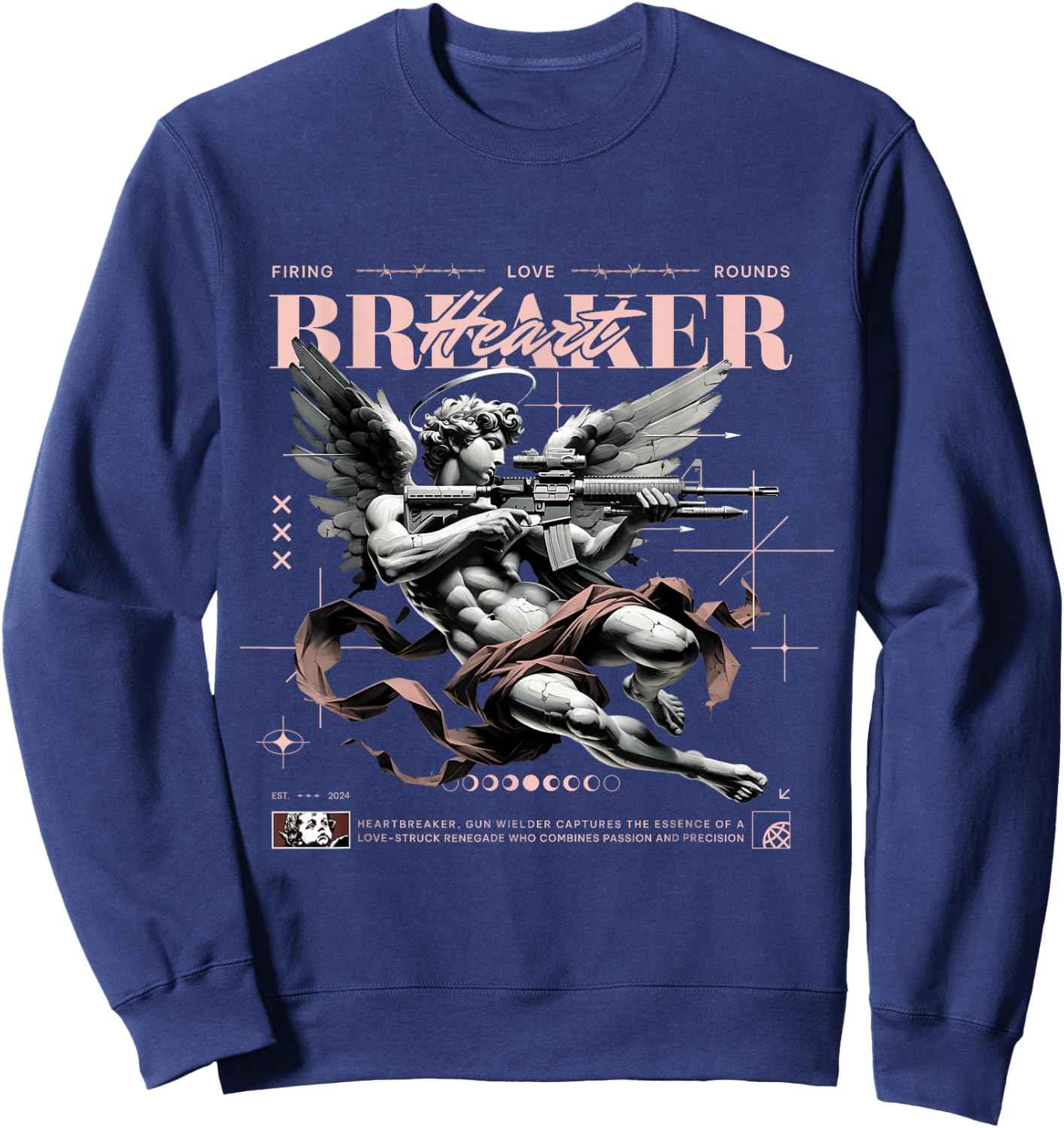 Heart Breaker Legend Pink 11s Matching Women Sweatshirt - Sweatshirt | Navy