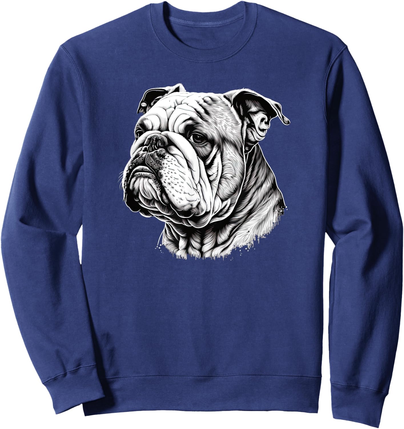 Funny Bulldog Dog Sweatshirt - Sweatshirt | Navy