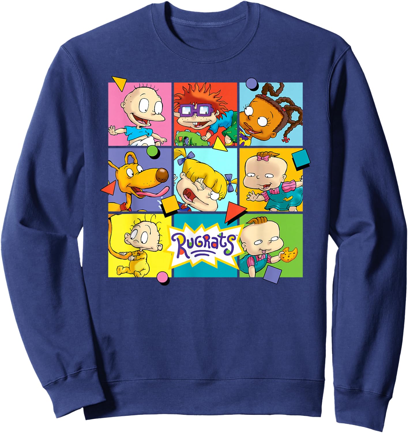 Rugrats - Character Squares Sweatshirt - Sweatshirt | Navy