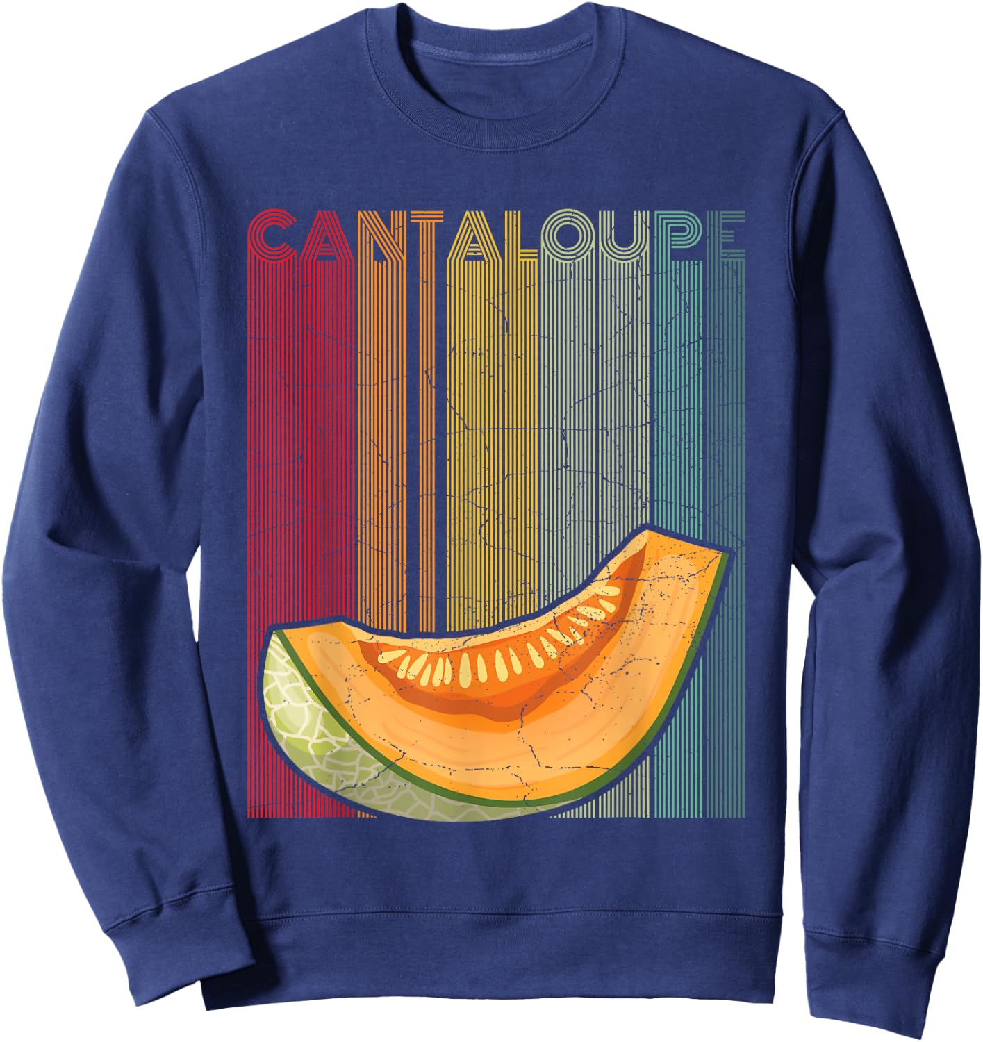 Cantaloupe Design for a Cantaloupe fan Sweatshirt - Sweatshirt | Navy